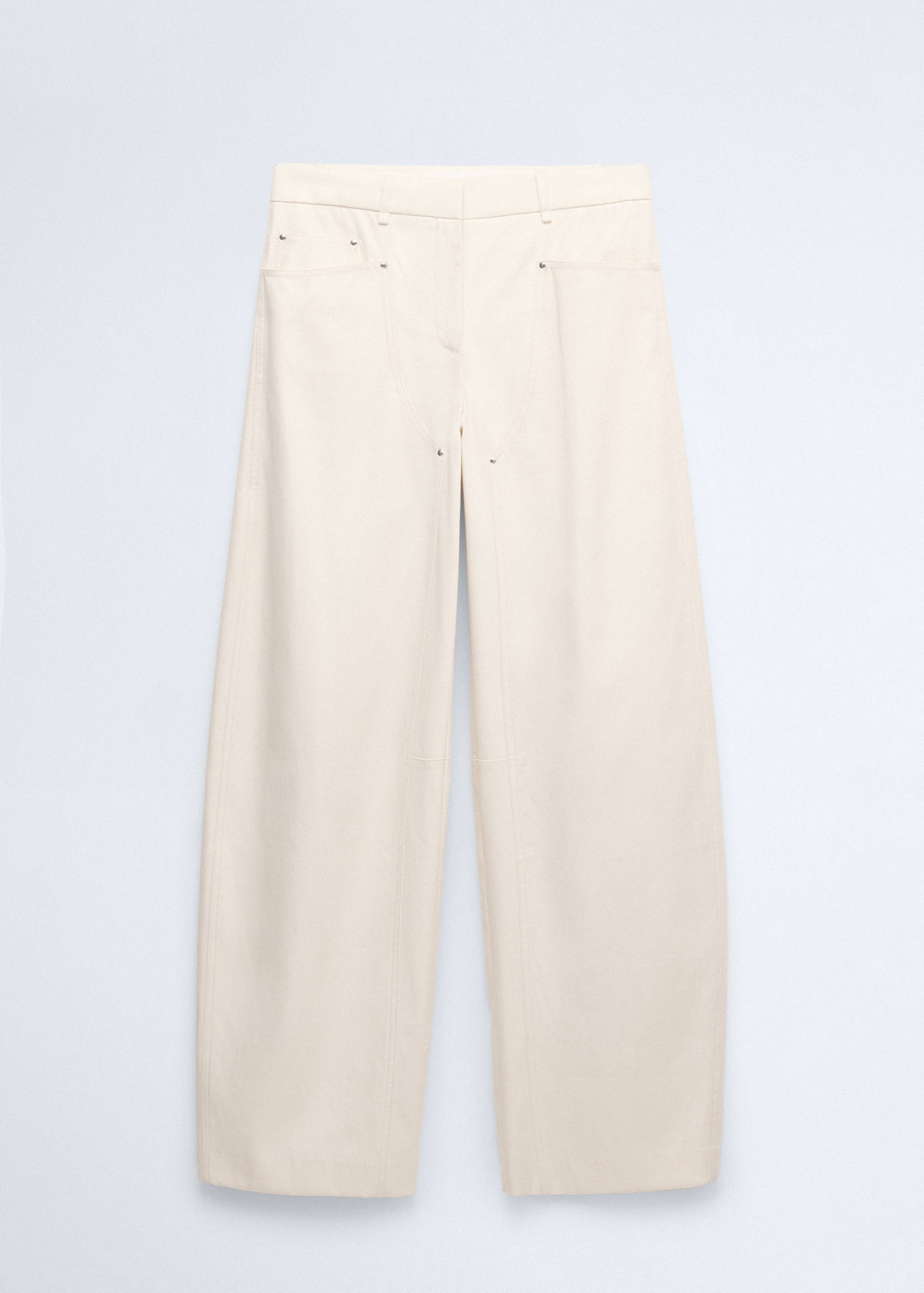 Balloon trousers with decorative seams - Article without model
