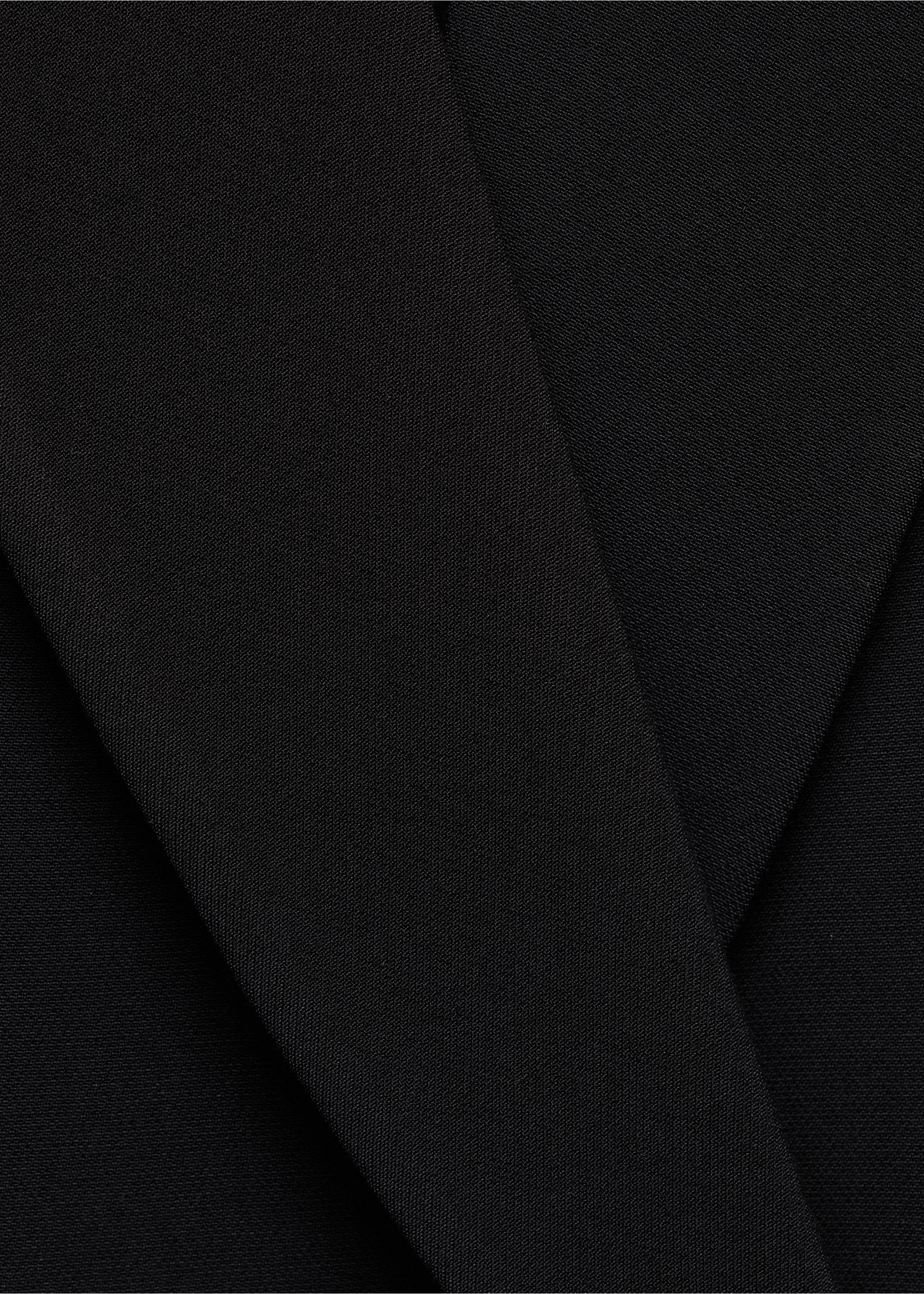 Fitted double-breasted blazer - Details of the article 8, Black. Ref: 37036366-00.