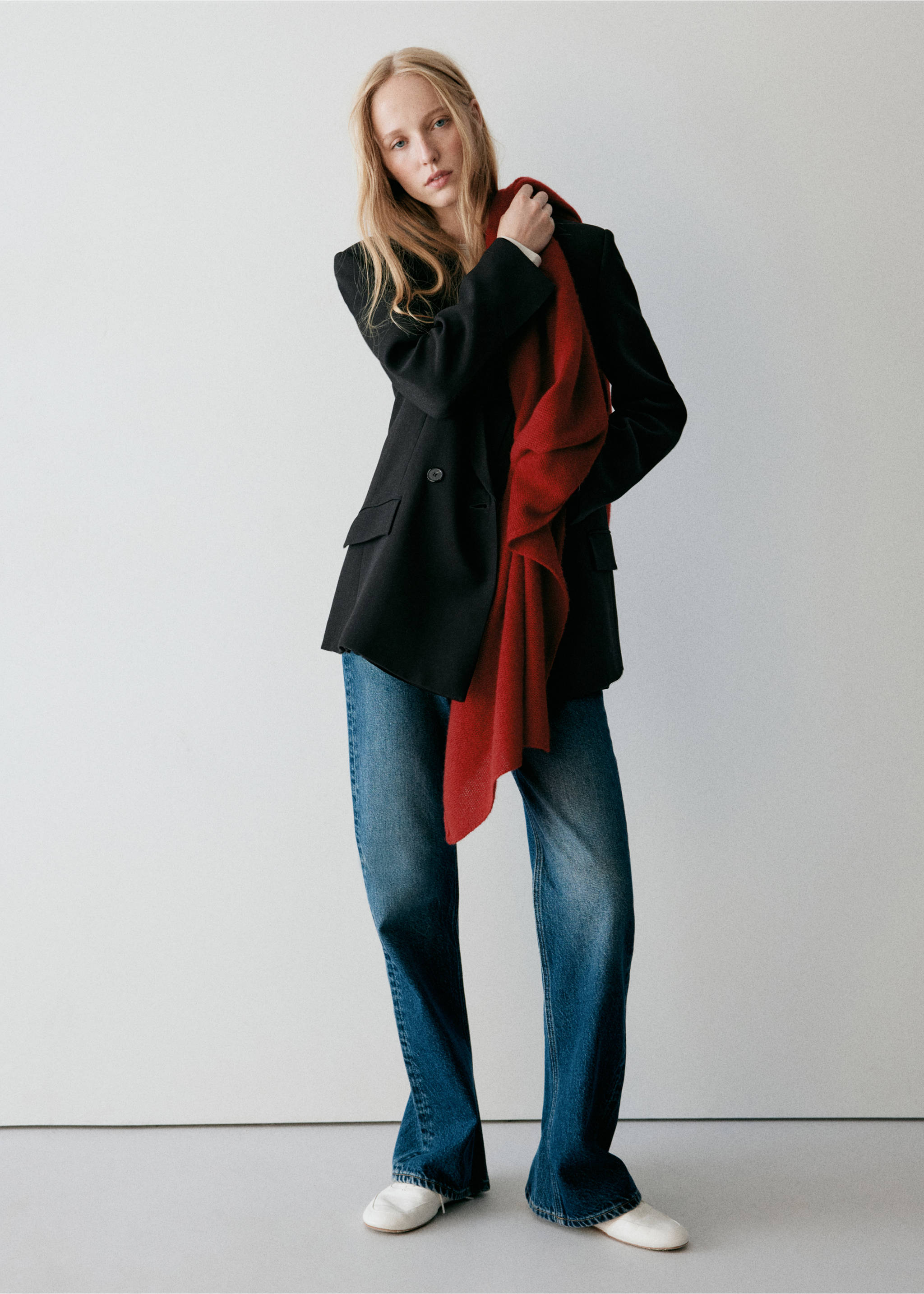 Double-breasted suit jacket - General plane, Black. Ref: 37036366-01.
