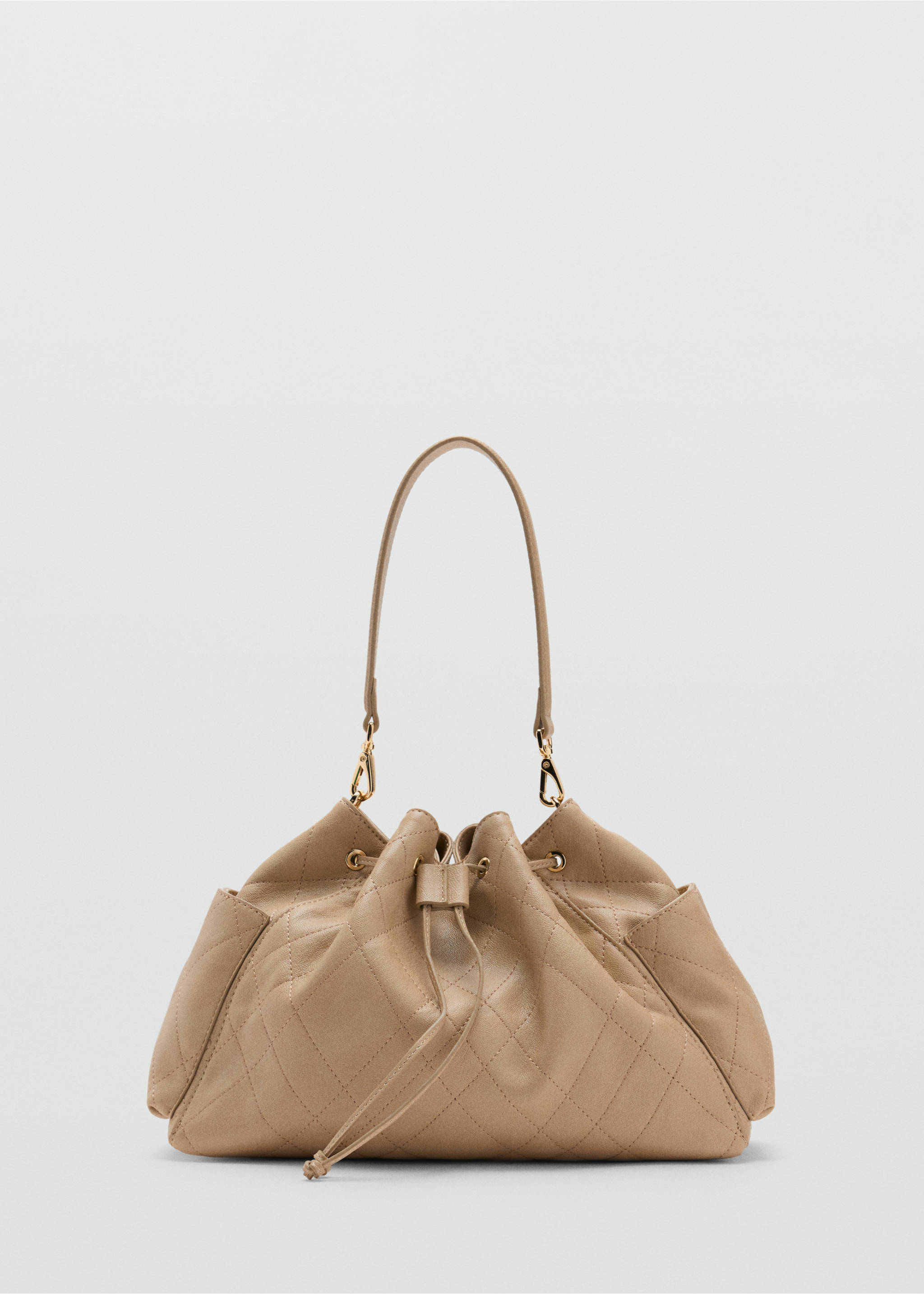 Quilted shoulder bag - Article without model, Beige. Ref: 37036367-00.