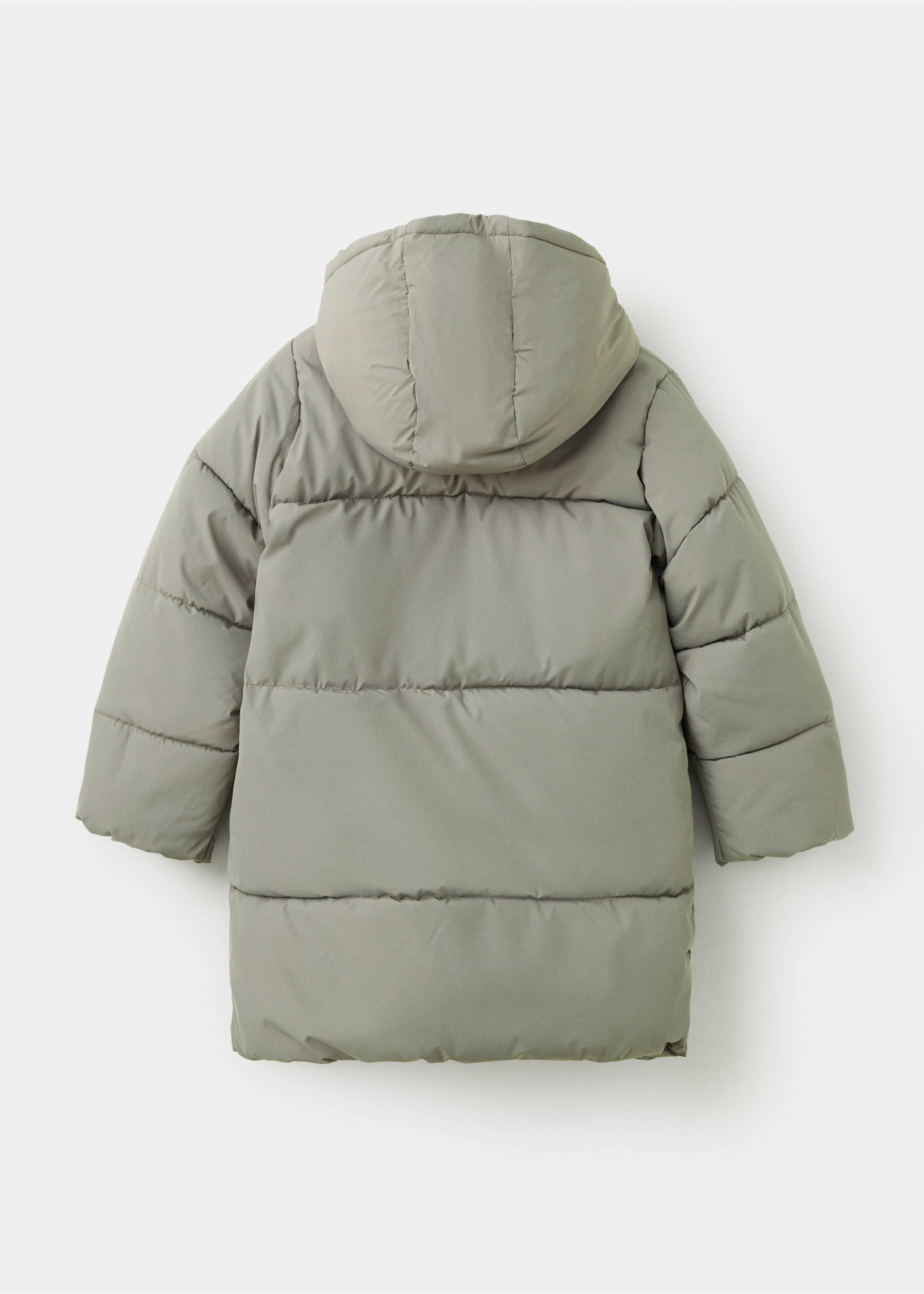 Anorak acolchado capucha - Reverso del artículo, Khaki. Ref: 37036722-00.