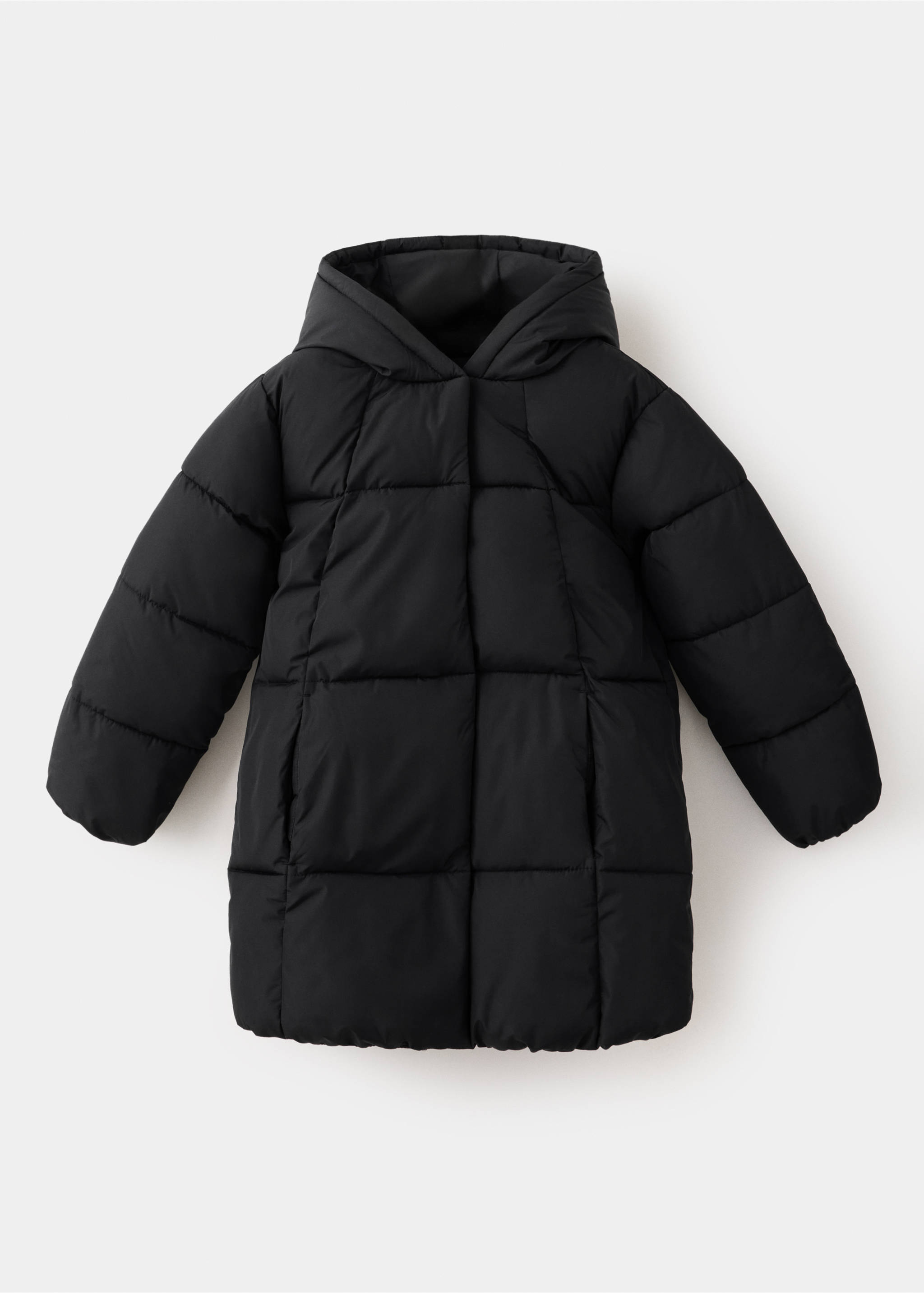 Hood puffer coat - Article without model, Black. Ref: 37036722-00.