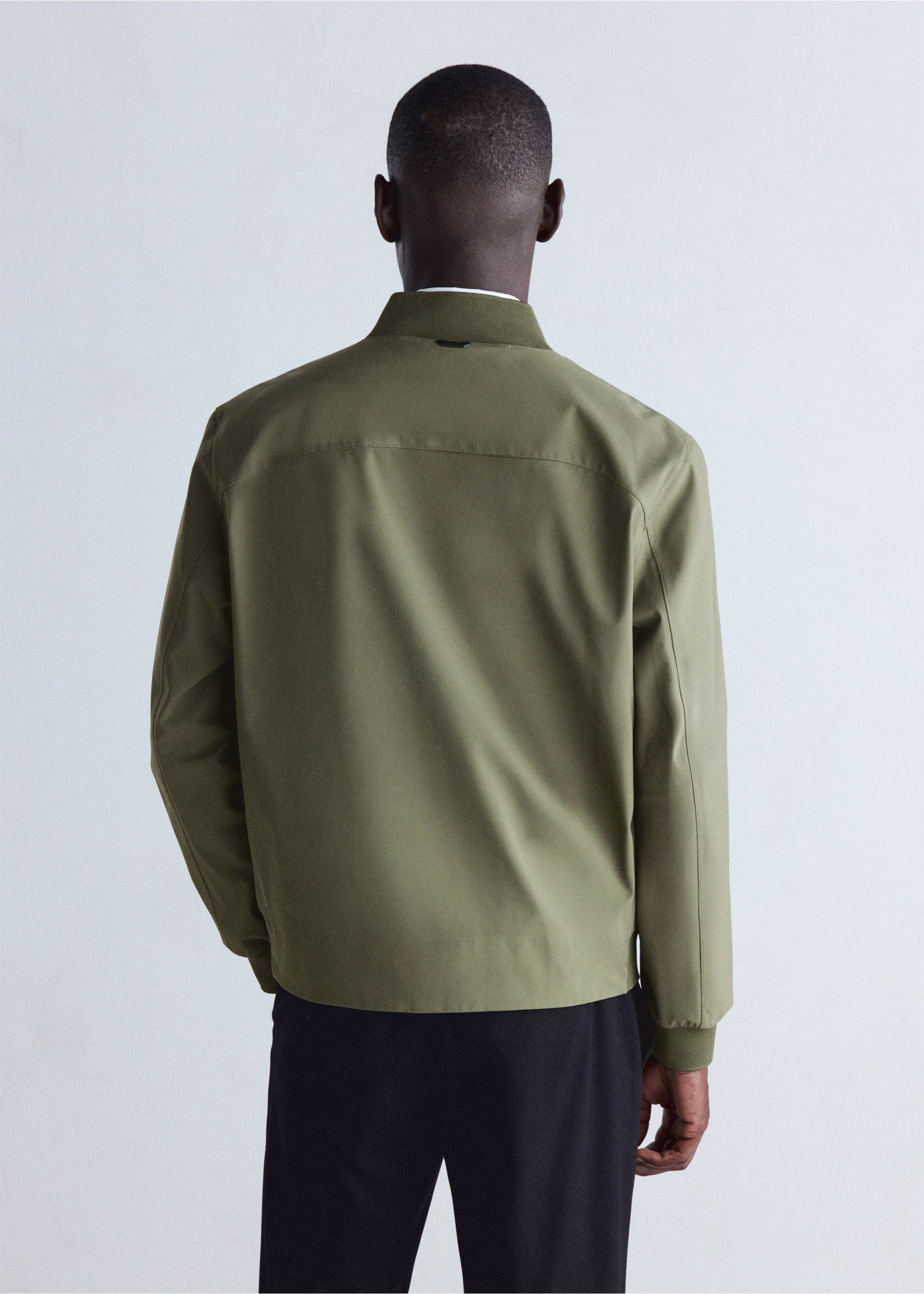 Waterproof, thermoregulating bomber jacket - Reverse of the article, Khaki. Ref: 37036725-00.