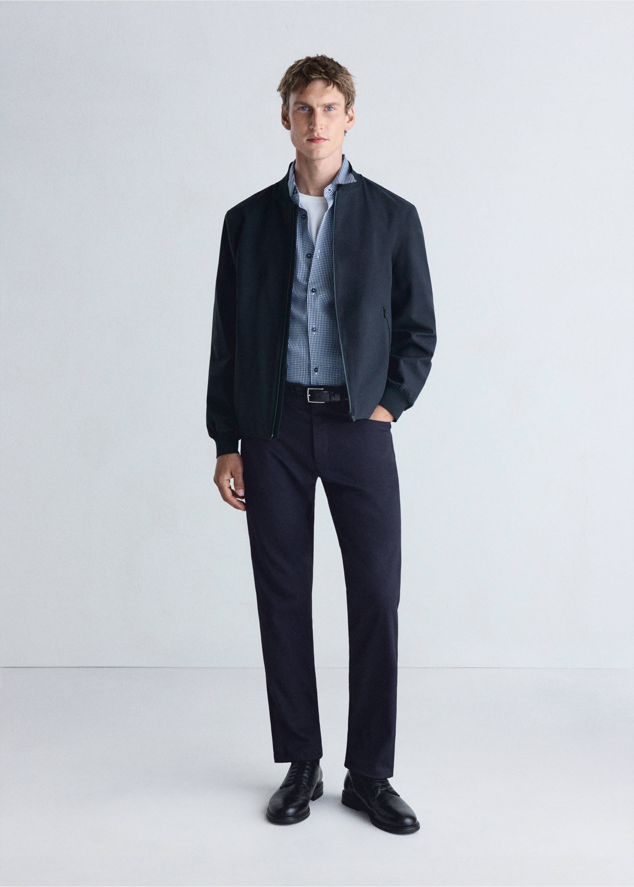 Waterproof, thermoregulating bomber jacket - General plane, Night Blue. Ref: 37036725-00.
