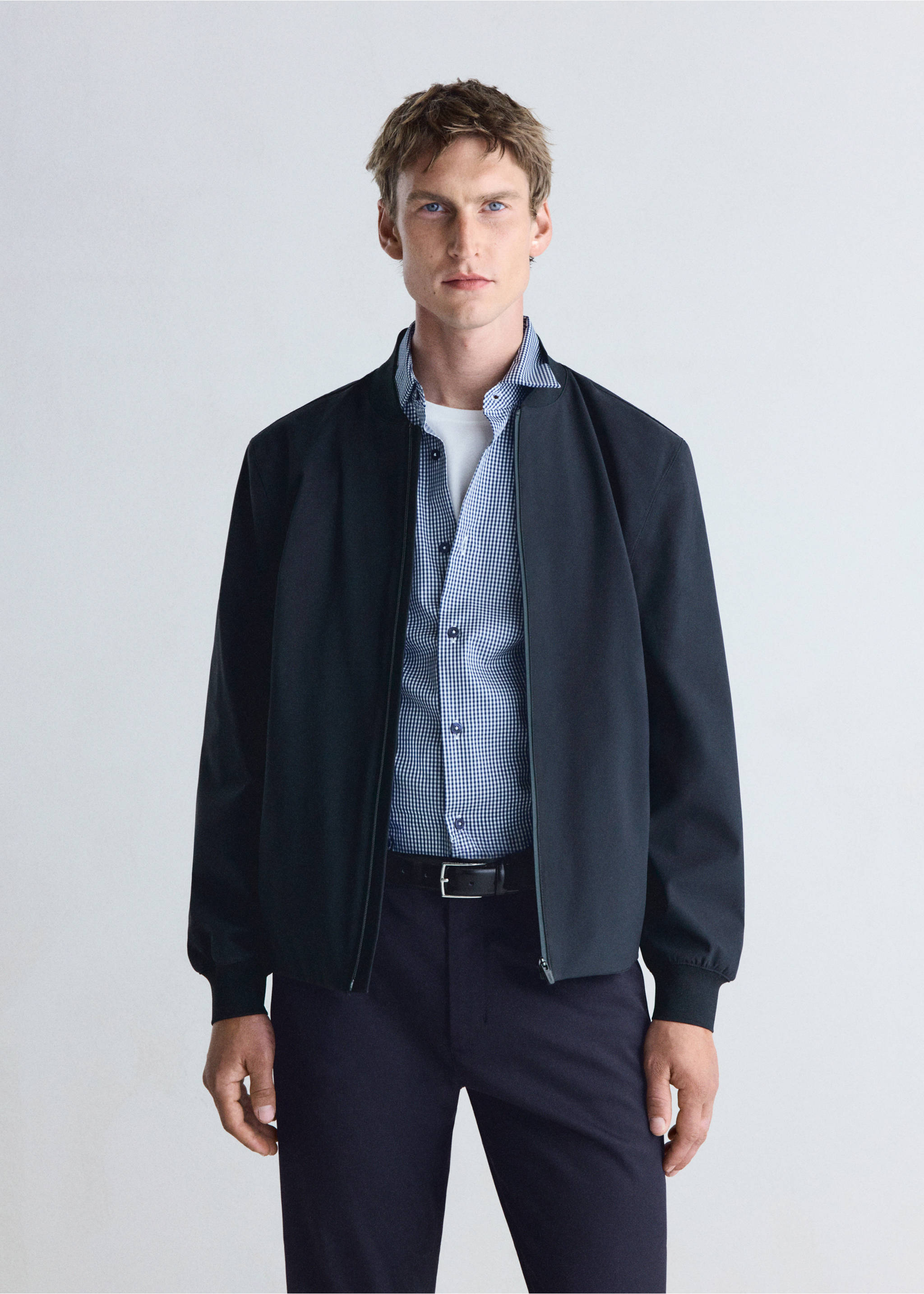 Waterproof, thermoregulating bomber jacket - Medium plane, Night Blue. Ref: 37036725-00.