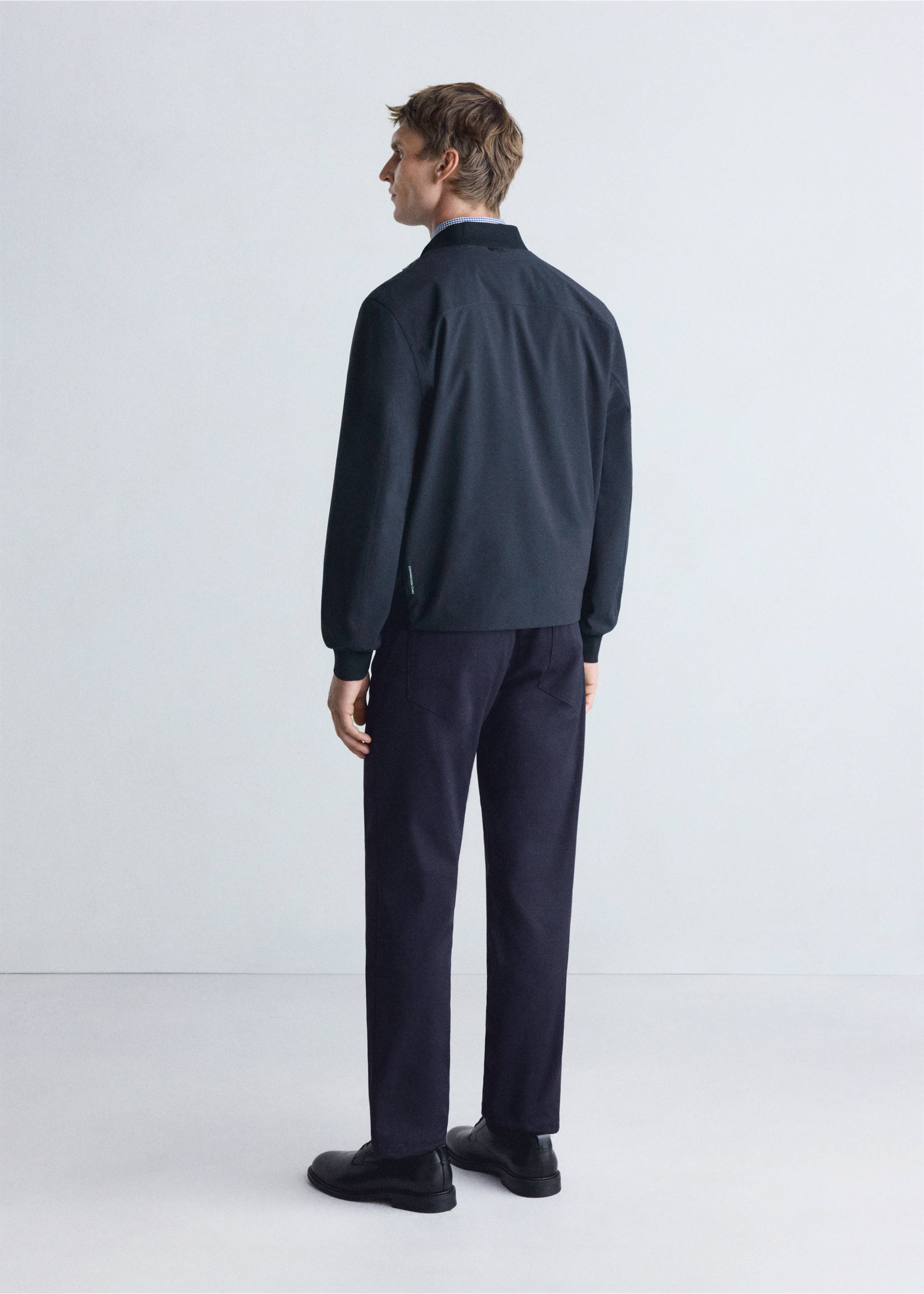Waterproof, thermoregulating bomber jacket - Reverse of the article, Night Blue. Ref: 37036725-00.