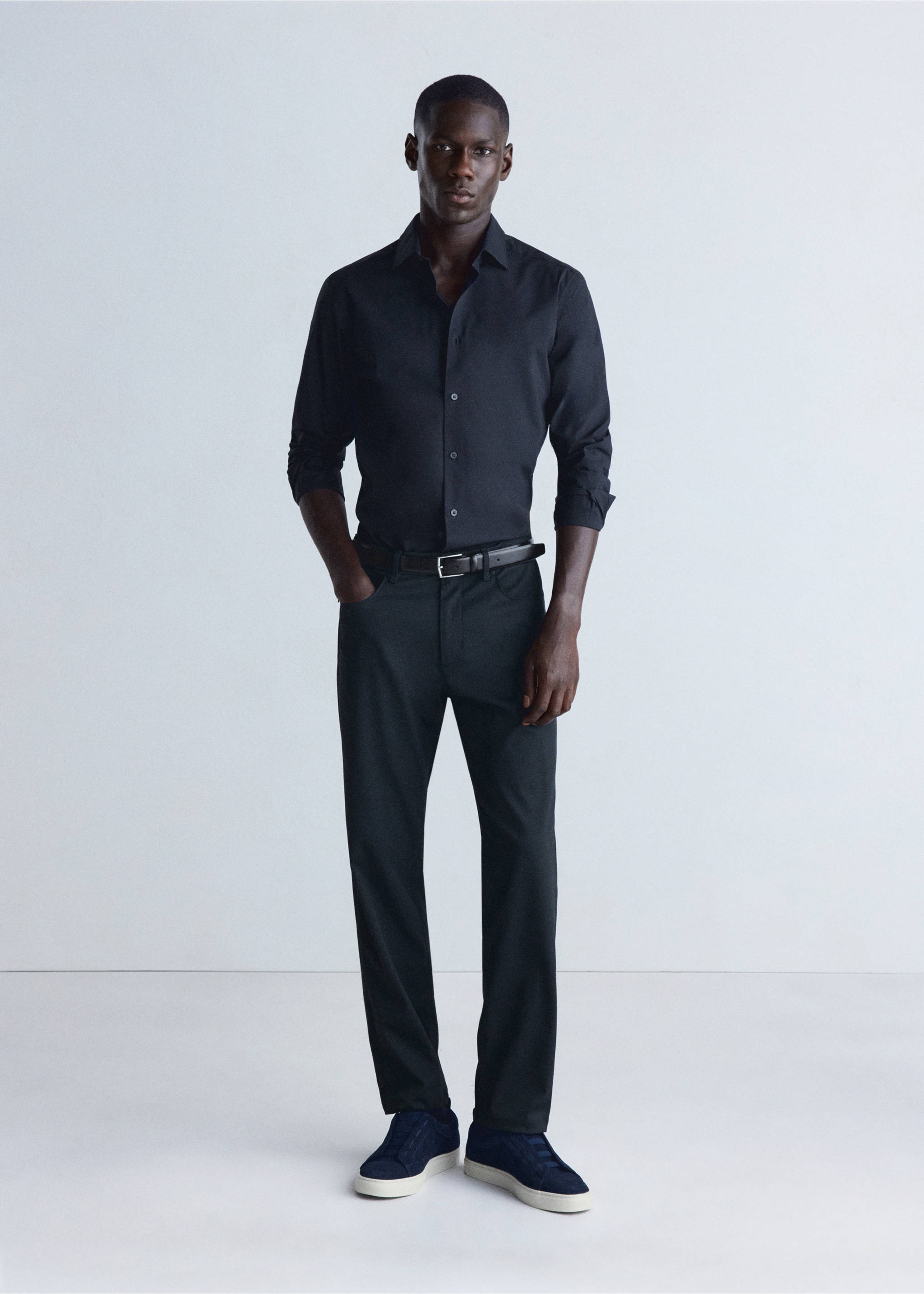 Shirt palmar - General plane, Navy. Ref: 37036727-00.