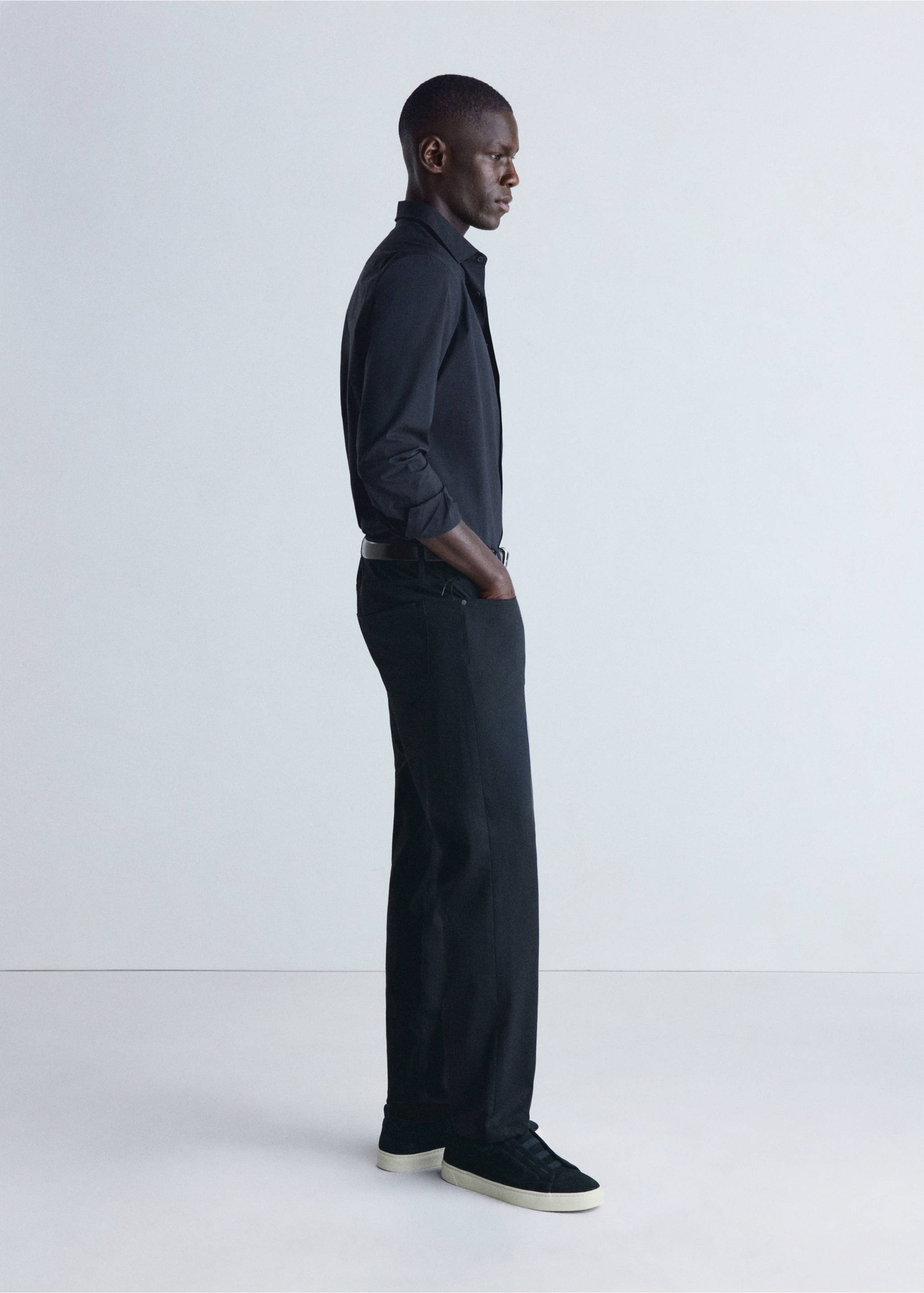 Shirt palmar - Details of the article 2, Navy. Ref: 37036727-00.