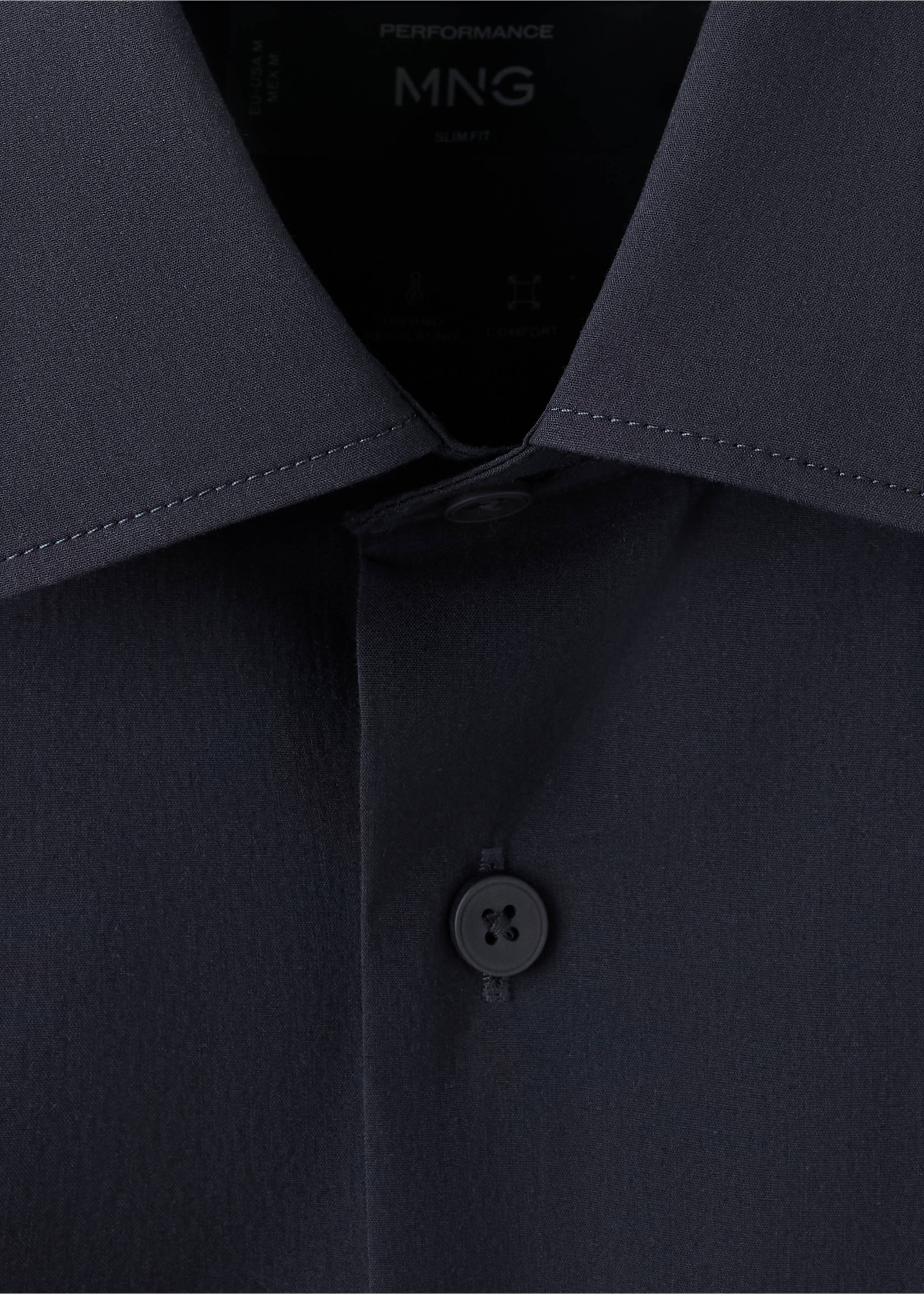 Camisa palmar - Detalle del artículo 8, Azul marino. Ref: 37036727-00.