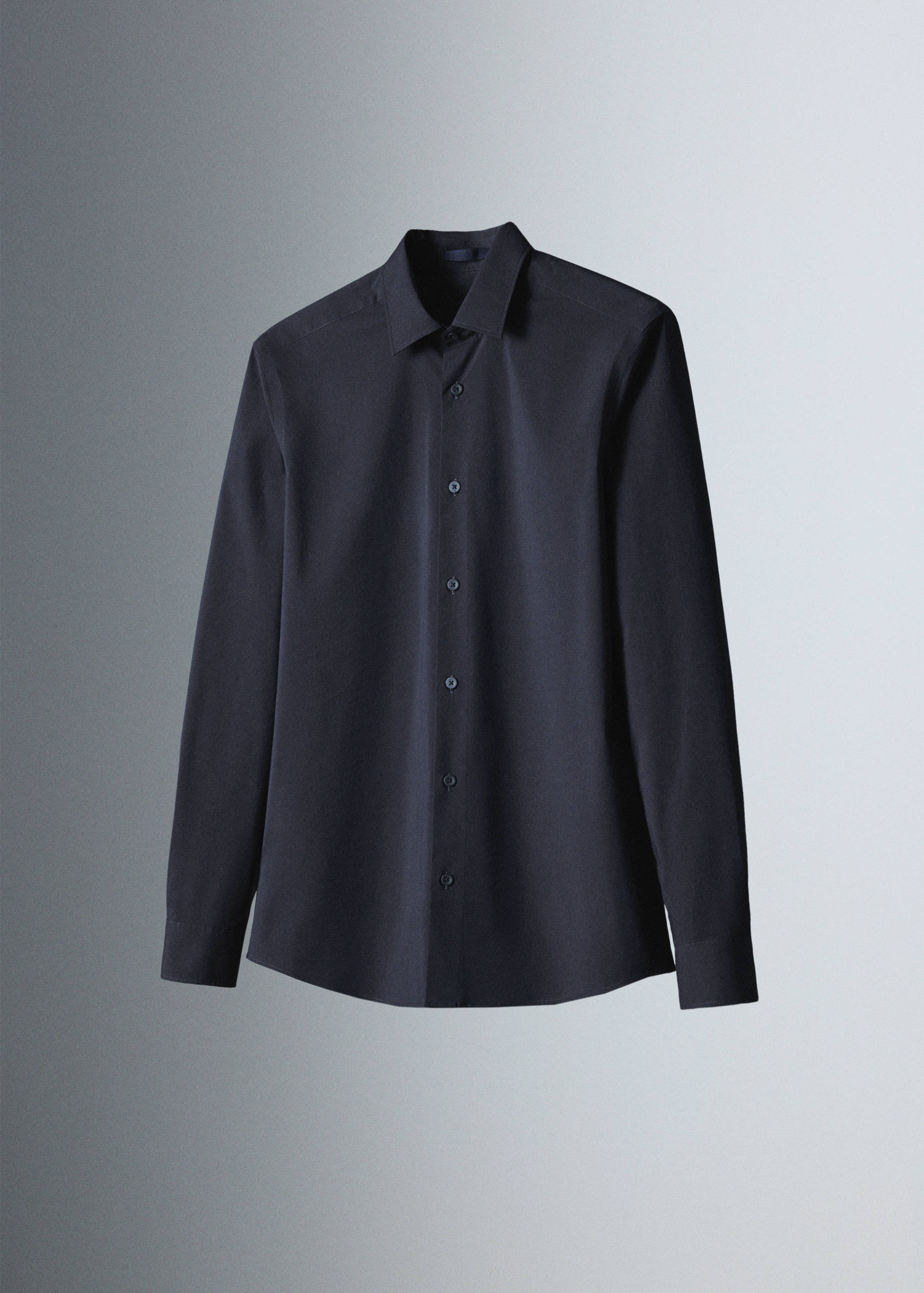 Comfort stretch non-iron cotton shirt - Details of the article 5