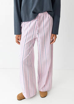 Striped cotton pyjamas — Pink 4