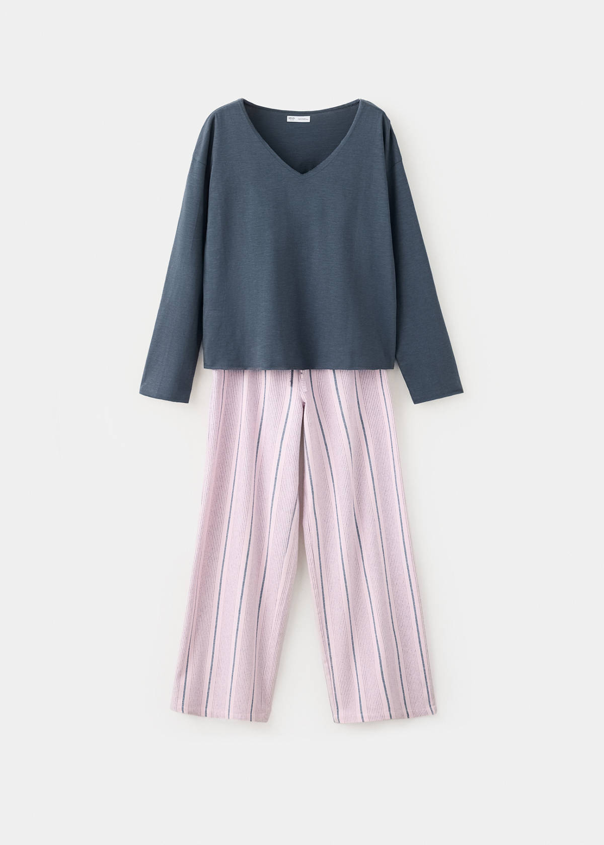 Striped cotton pyjamas — Pink