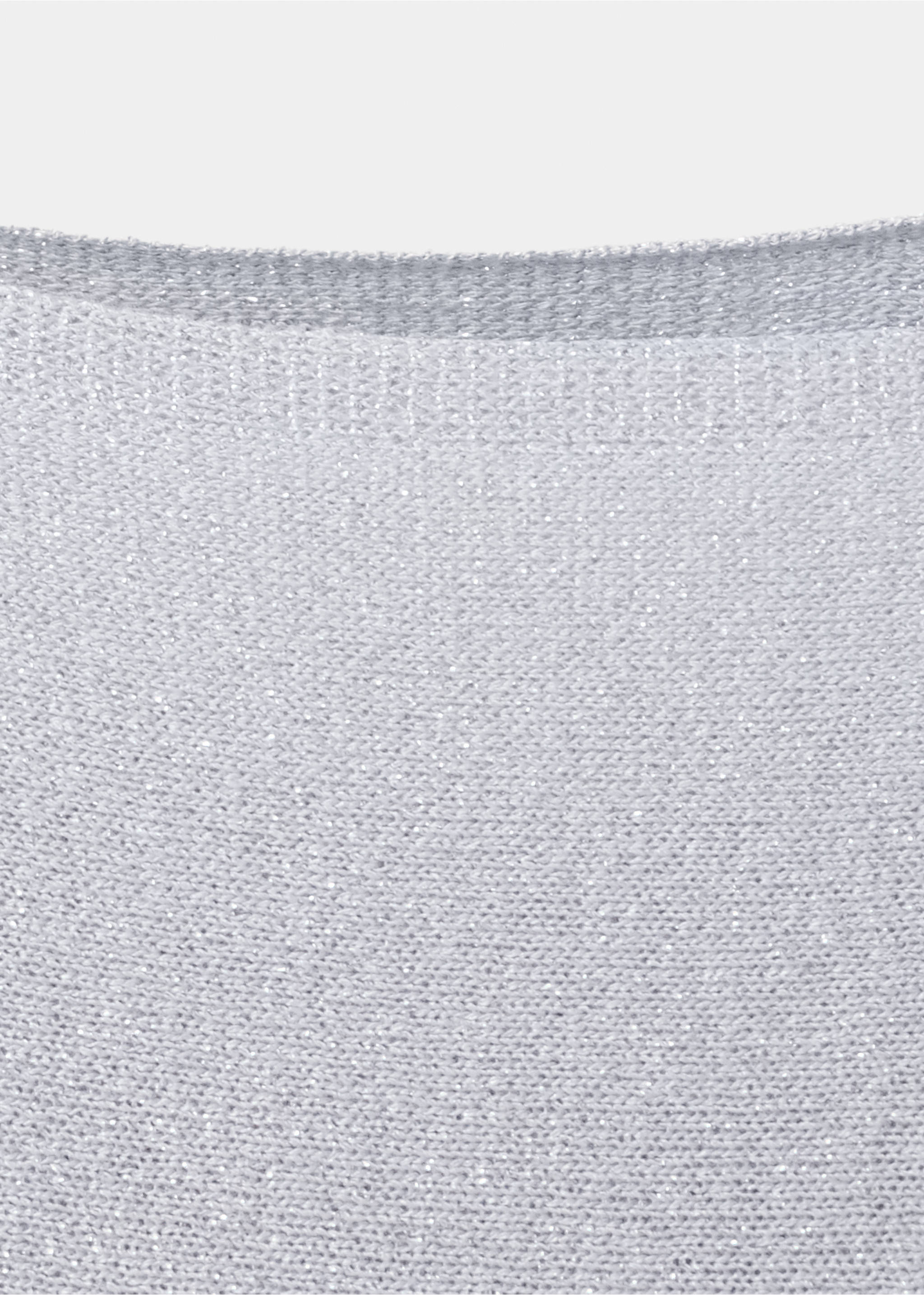 Boat neck lurex sweater - Details of the article 8, Silver. Ref: 37036736-00.