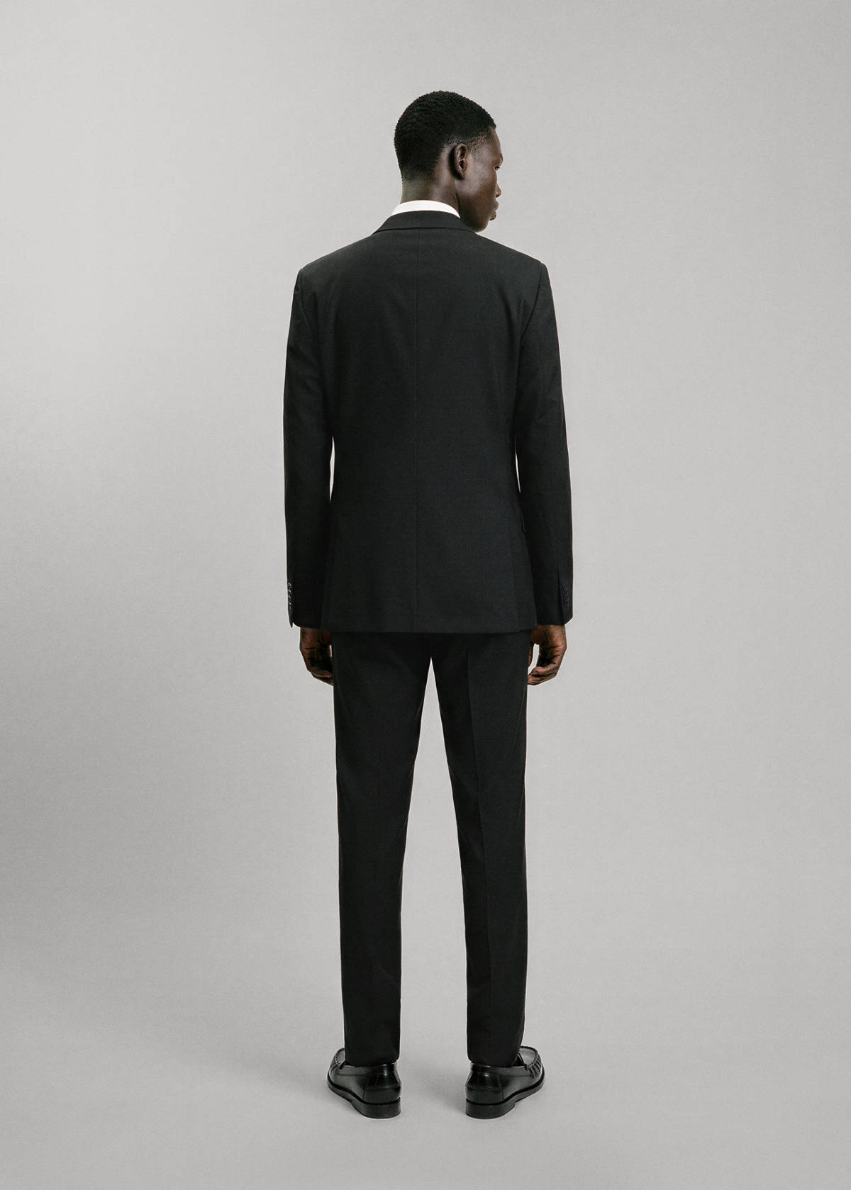 Straight jacket with flap pockets — Black