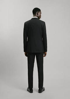 Straight jacket with flap pockets — Black 3
