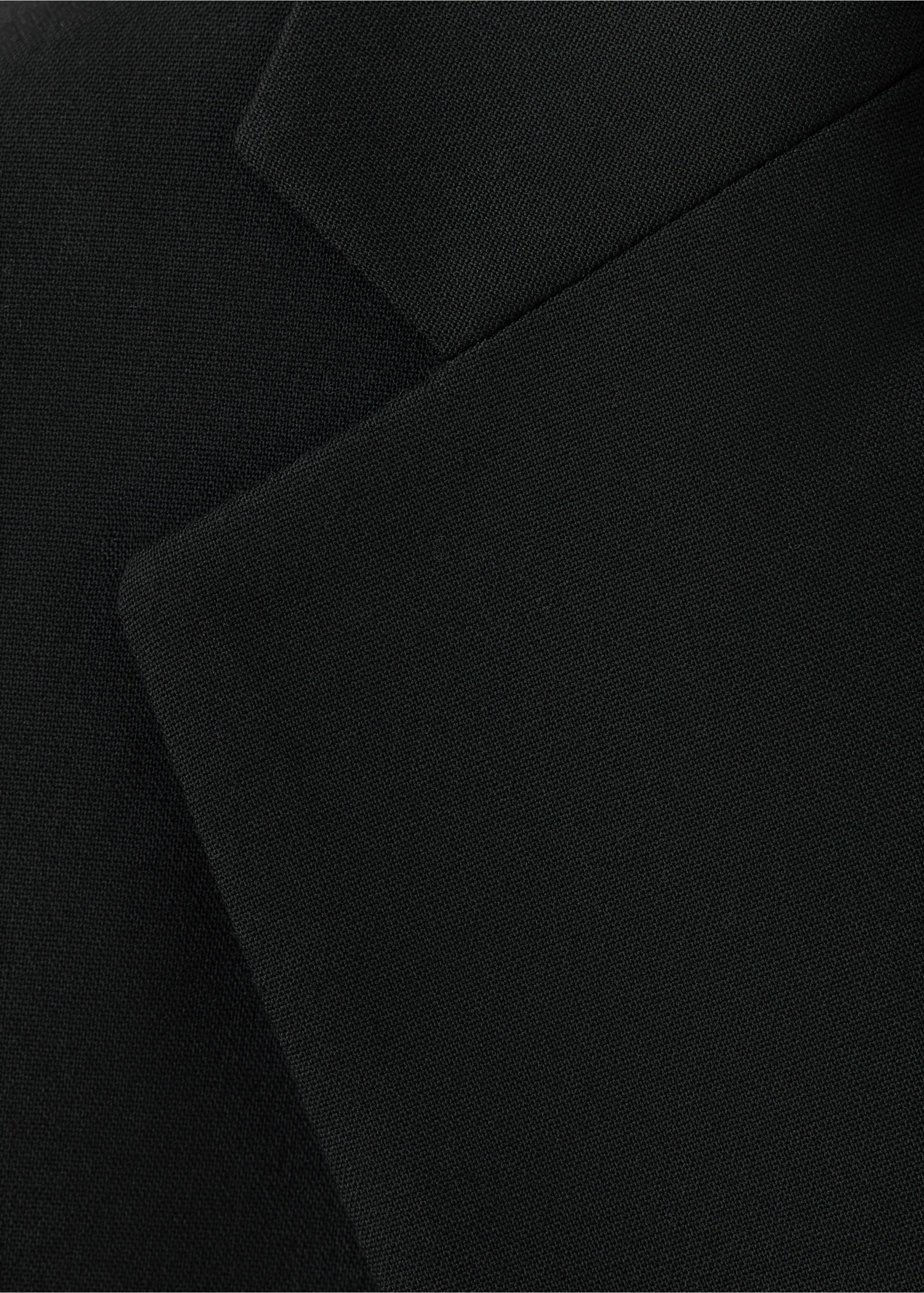 Straight jacket with flap pockets - Details of the article 0, Black. Ref: 37036737-00.