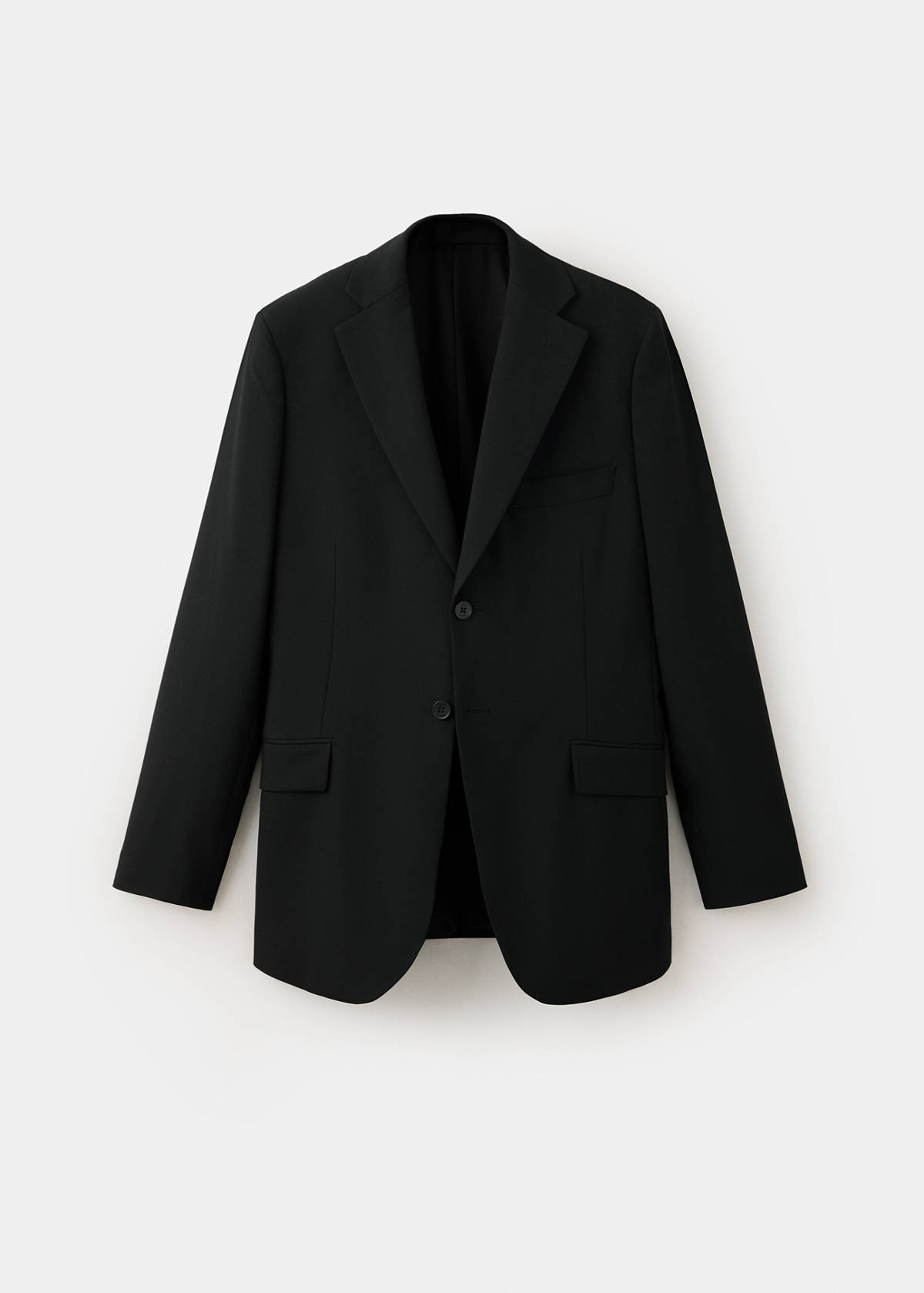 Straight jacket with flap pockets — Black
