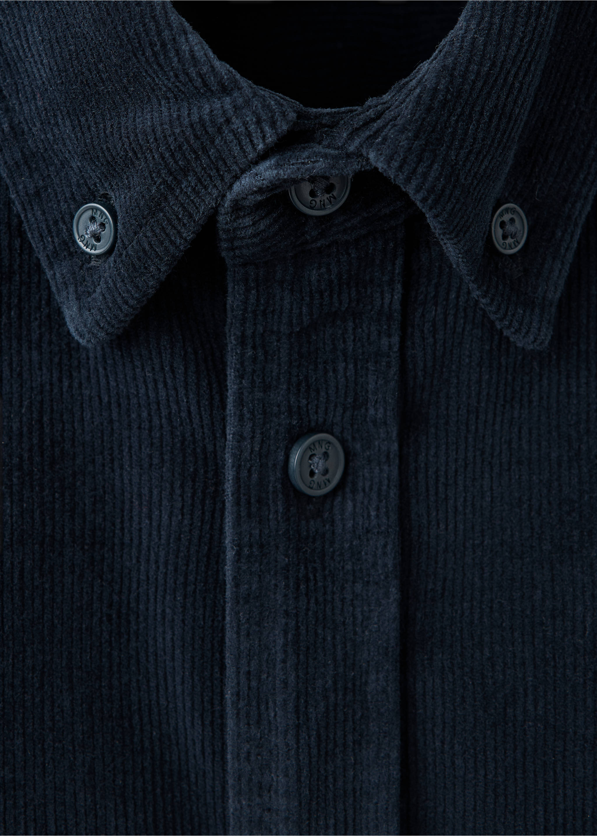 Shirt pana - Details of the article 8, Navy. Ref: 37036739-00.