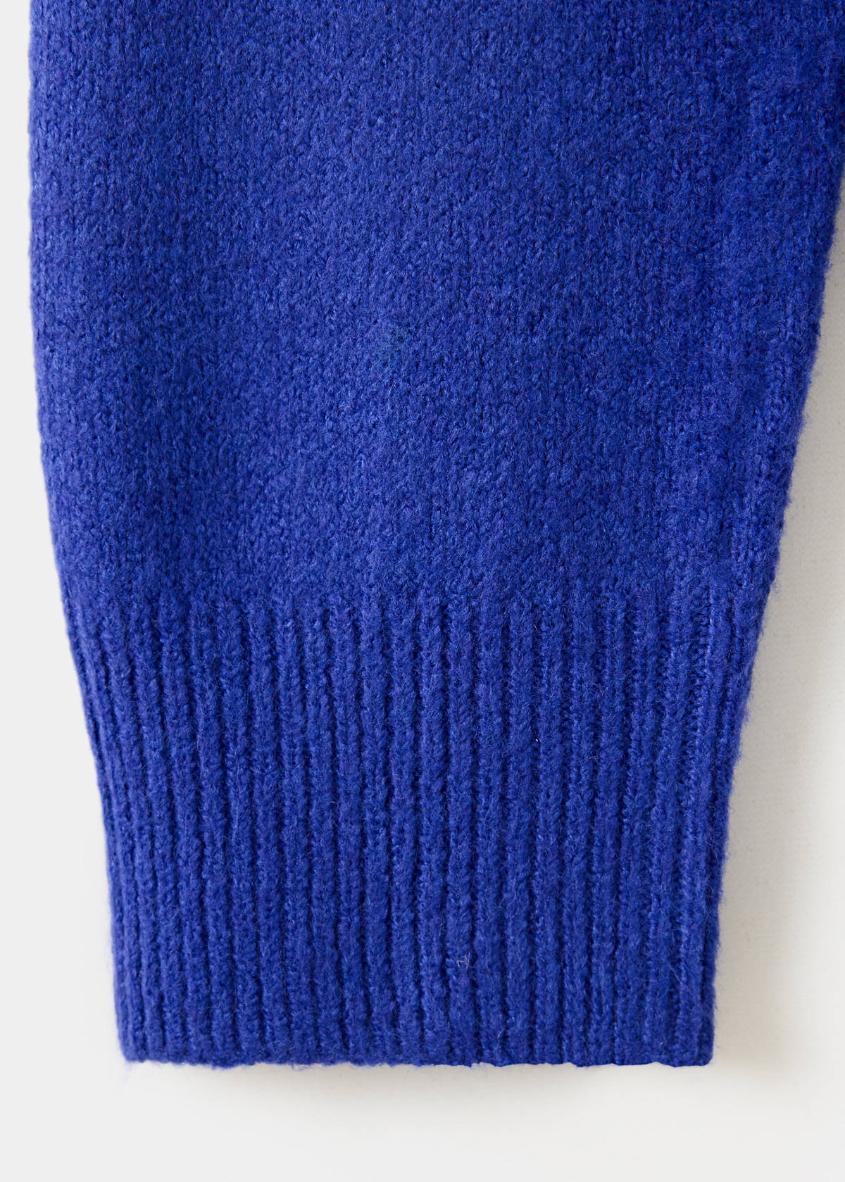 Wrap sweater with slit detail — Vibrant blue