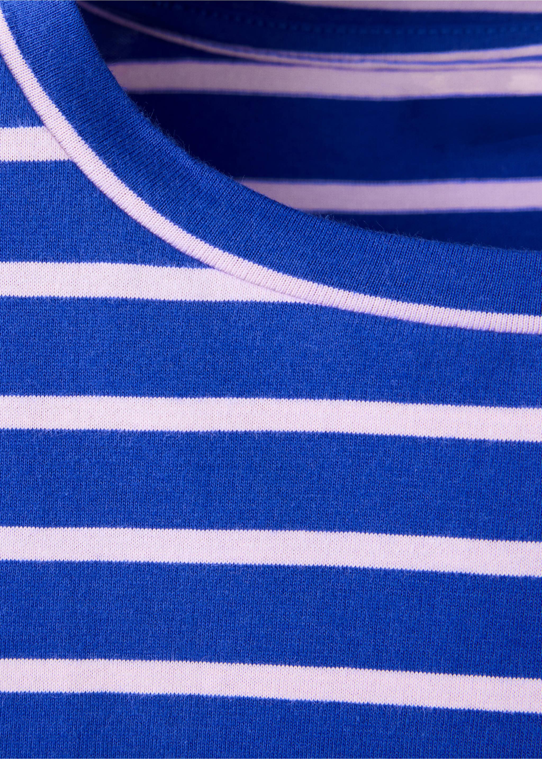 T-shirt coton à rayures - Détail de l'article 8, Bleu. Ref: 37036742-00.