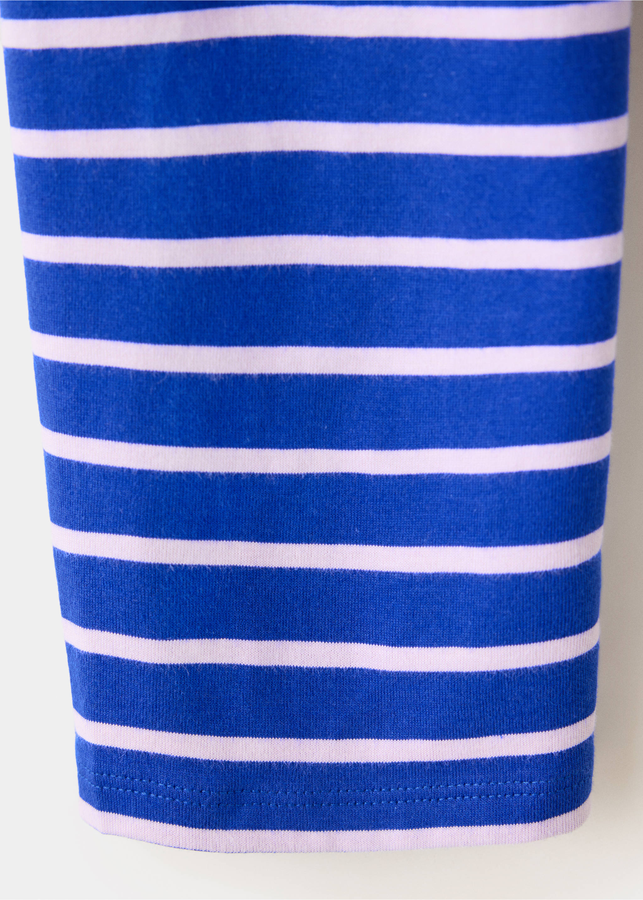 T-shirt coton à rayures - Détail de l'article 0, Bleu. Ref: 37036742-00.