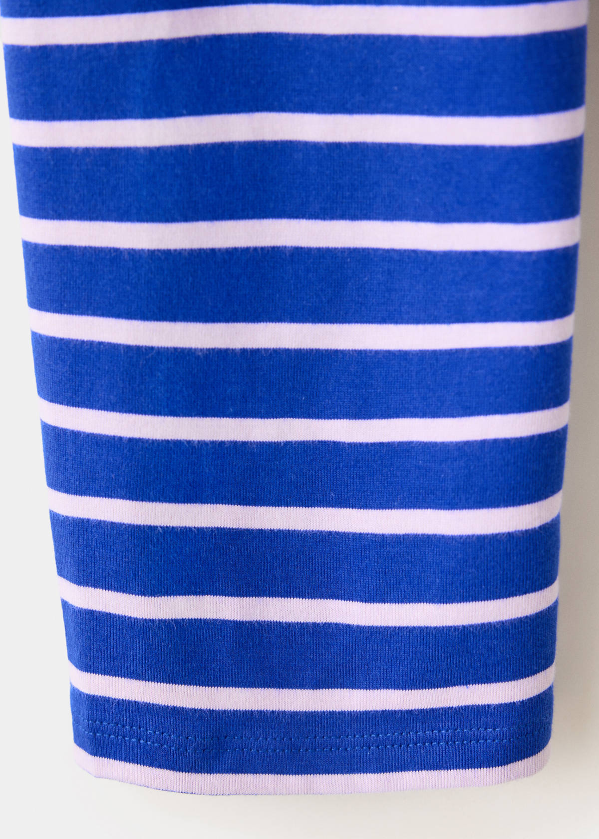 Striped cotton T-shirt — Blue