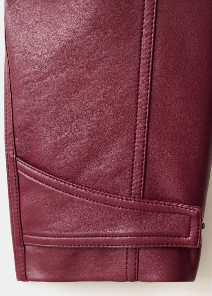 Oversized belted jacket — Red