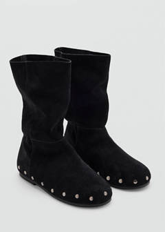 Studded leather boots — Black 2