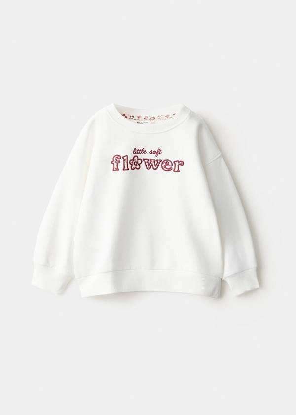 Sweatshirt with embroidered detail — Off White