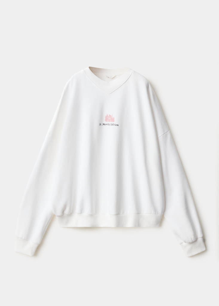 Bluza z kapturem i haftem złamana biel - Dzieci - 9-10 lata - MANGO KIDS