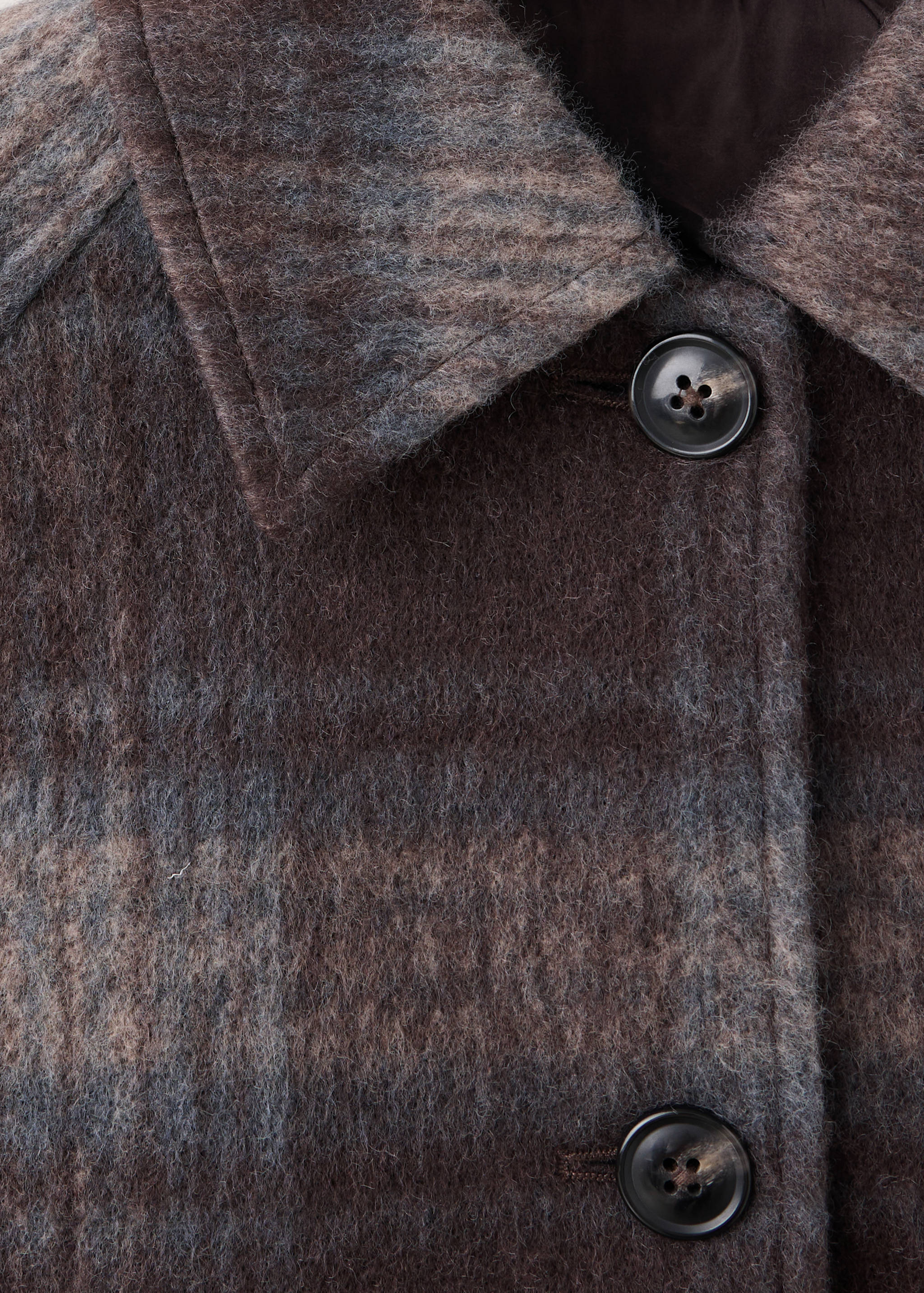 Manteau court imprimé à carreaux - Détail de l'article 8