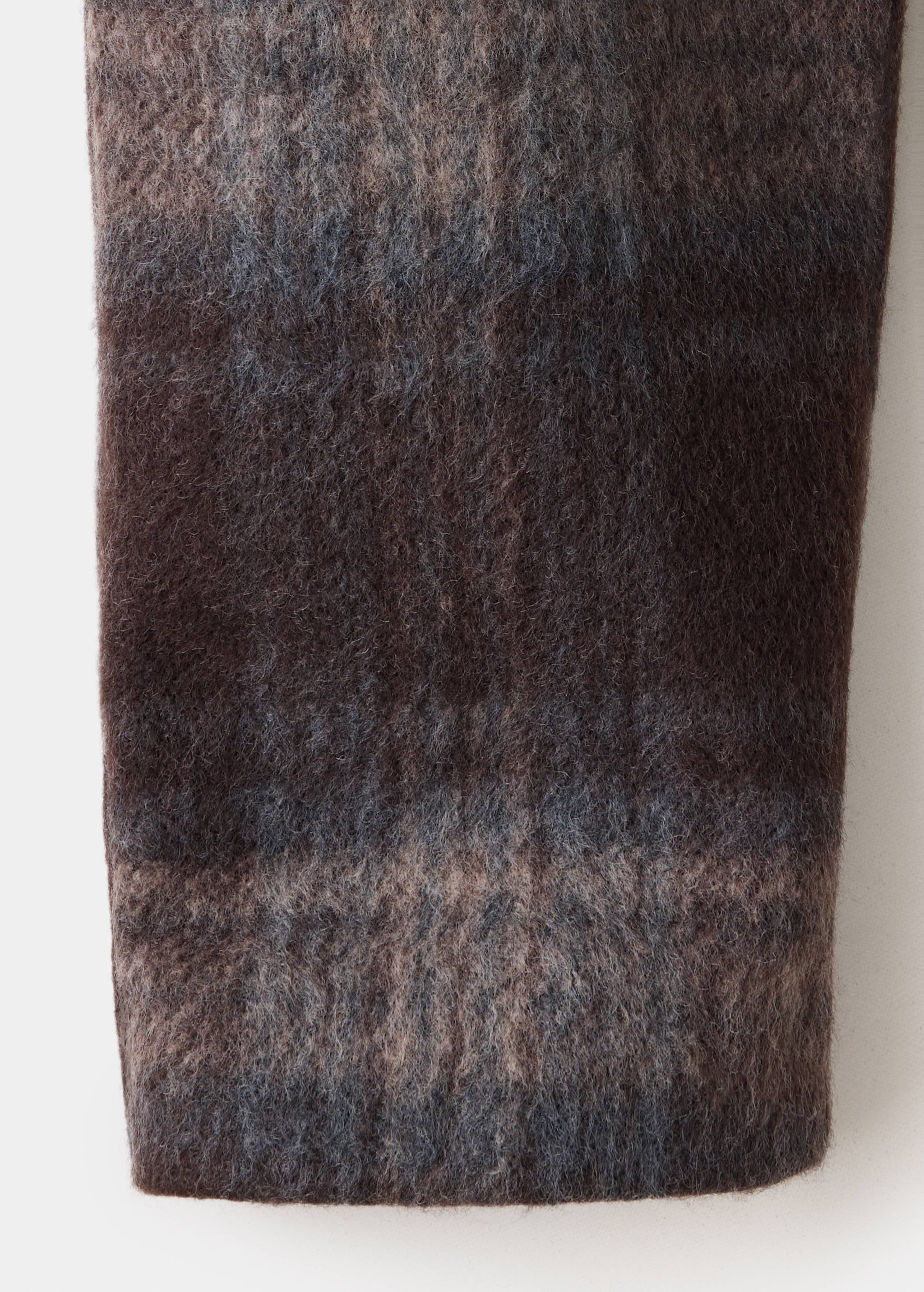 Manteau court imprimé à carreaux - Détail de l'article 0