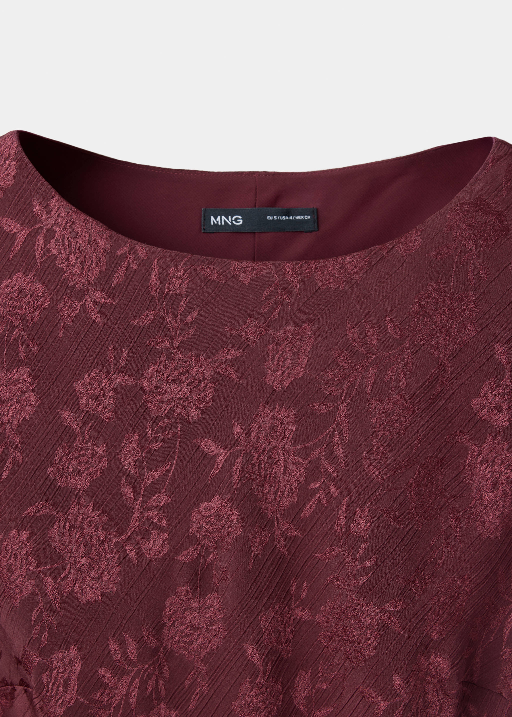 Floral jacquard midi dress - Details of the article 8