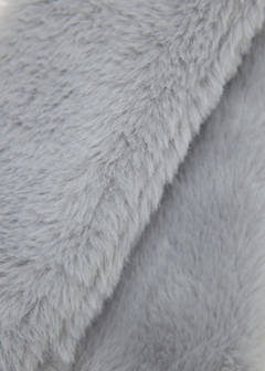 Fur scarf with penguin detail — Grey 3