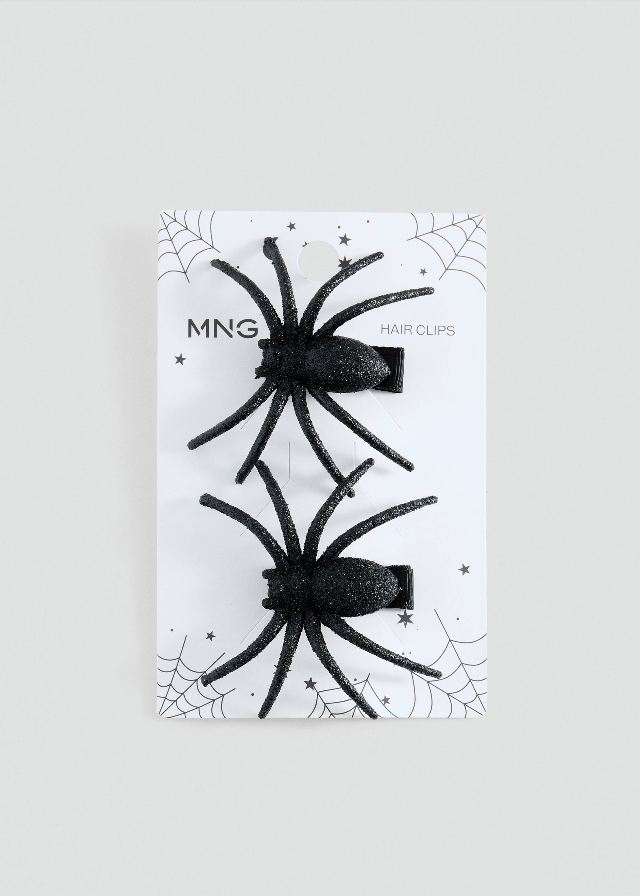 Pack of 2 Halloween spider hair clips - Details of the article 1, Black. Ref: 37037122-00.