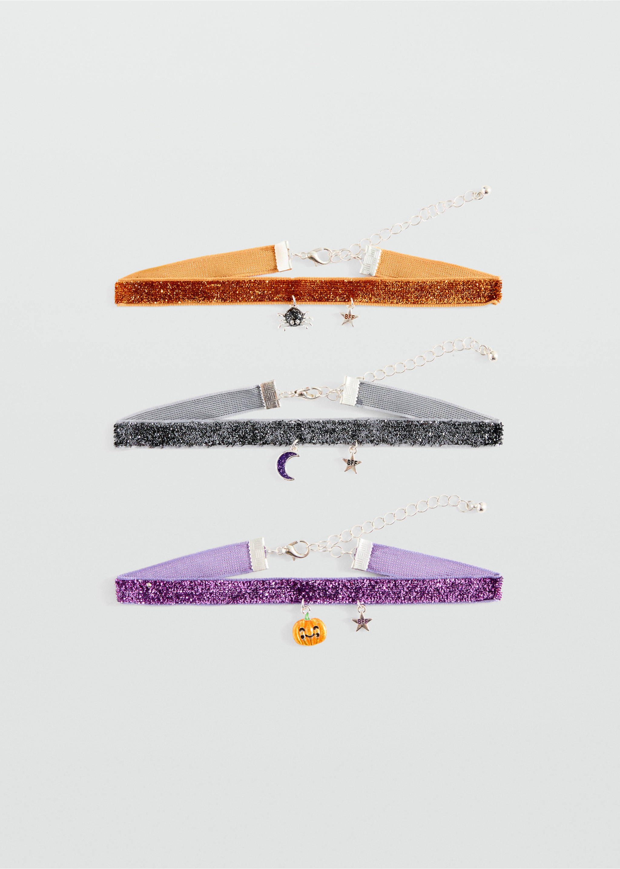 Pack of 3 Halloween chokers - Article without model, Lilac. Ref: 37037124-00.