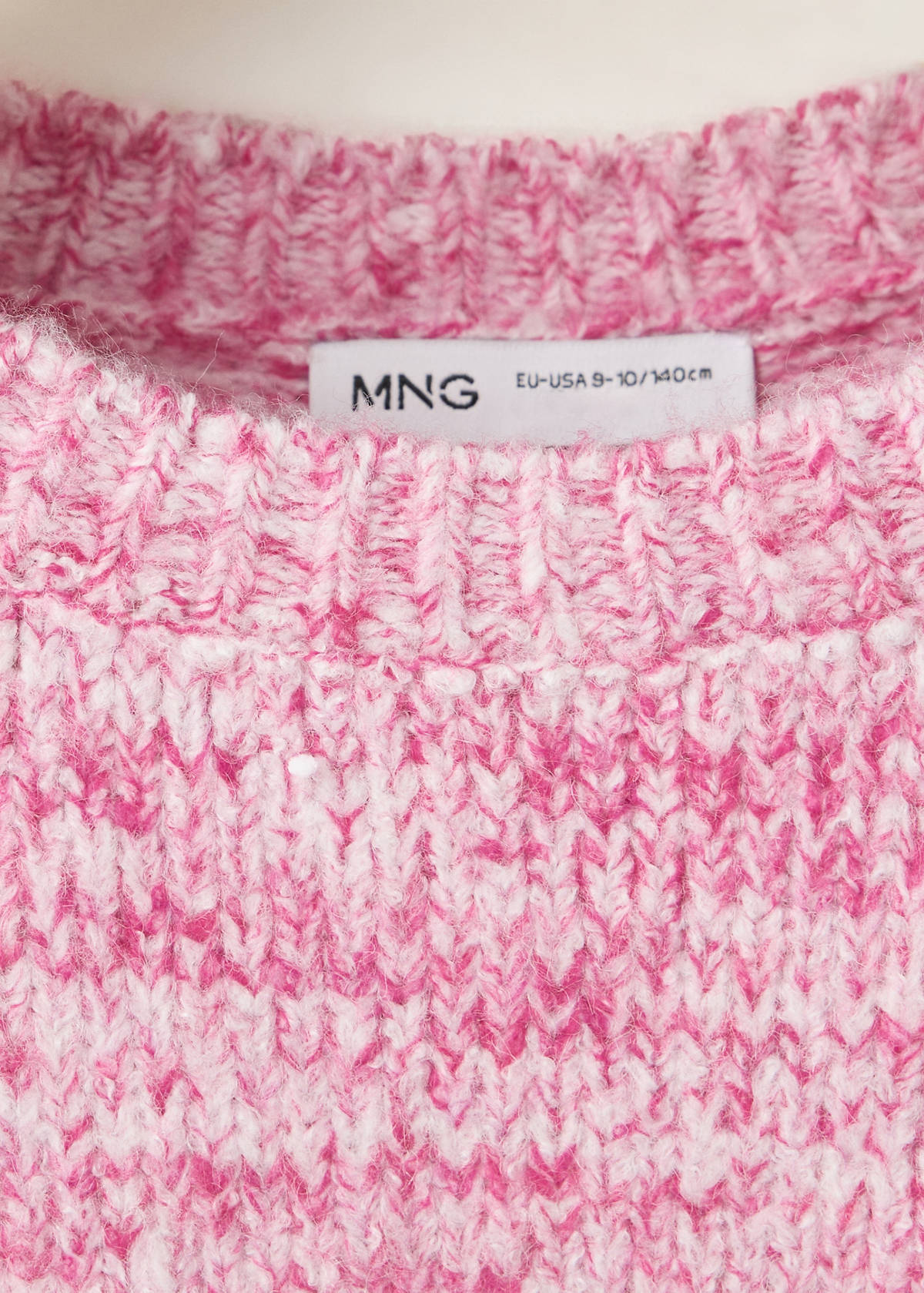 Marbled knitted sweater — Pink