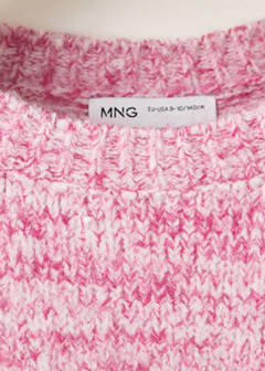Marbled knitted sweater — Pink 3