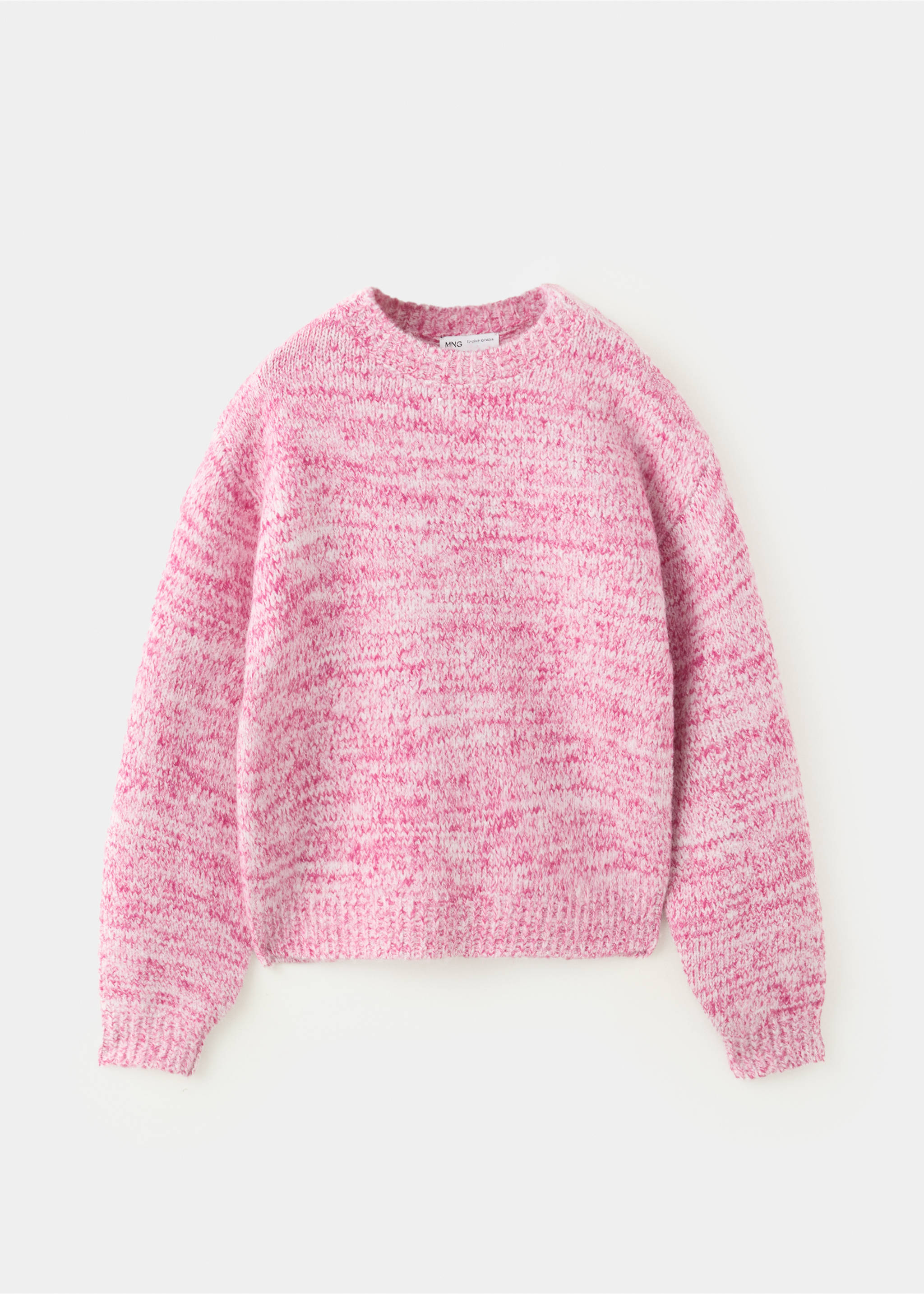 Marbled knitted sweater - Article without model, Pink. Ref: 37037125-00.