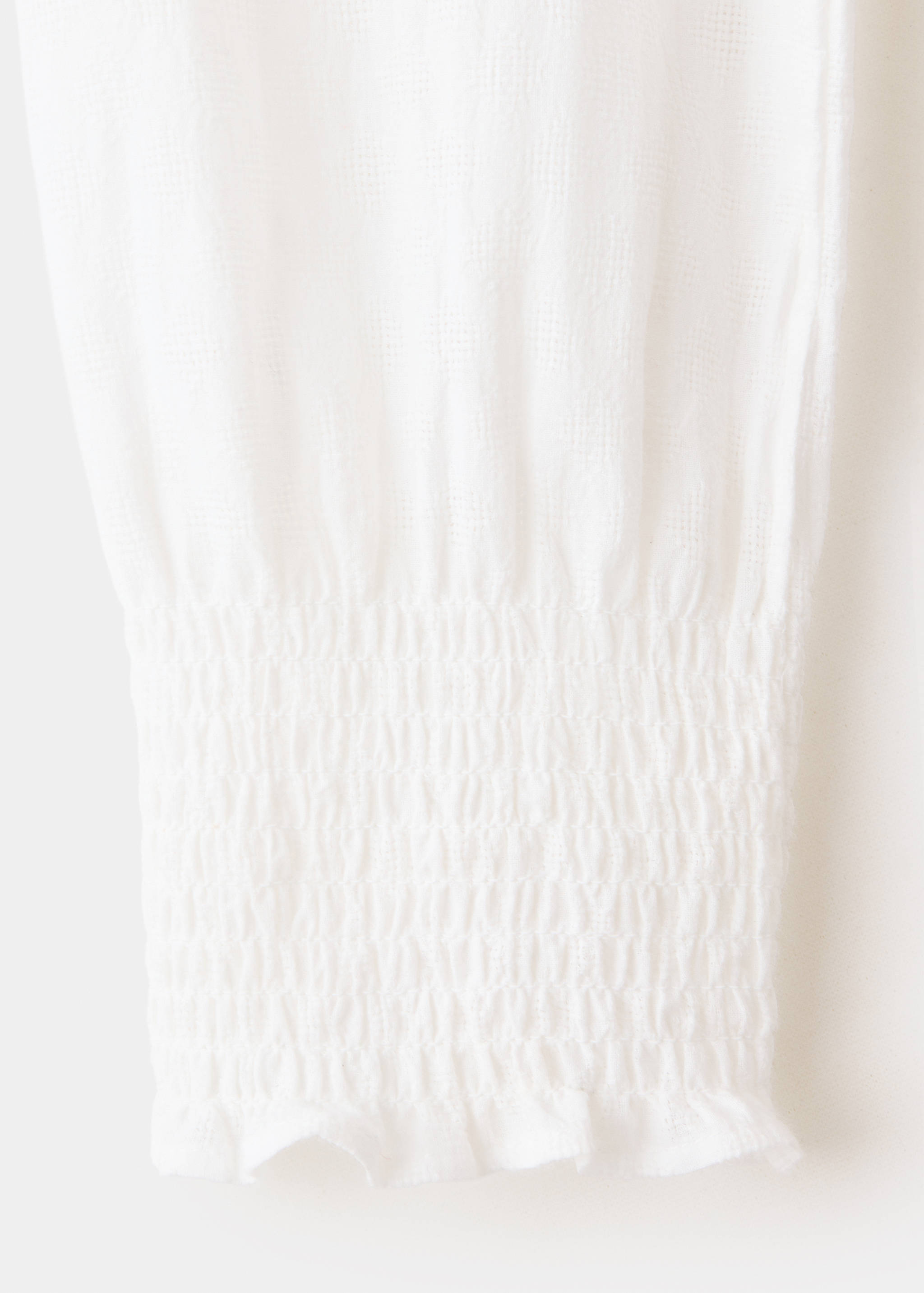 Cotton honeycomb blouse - Details of the article 8