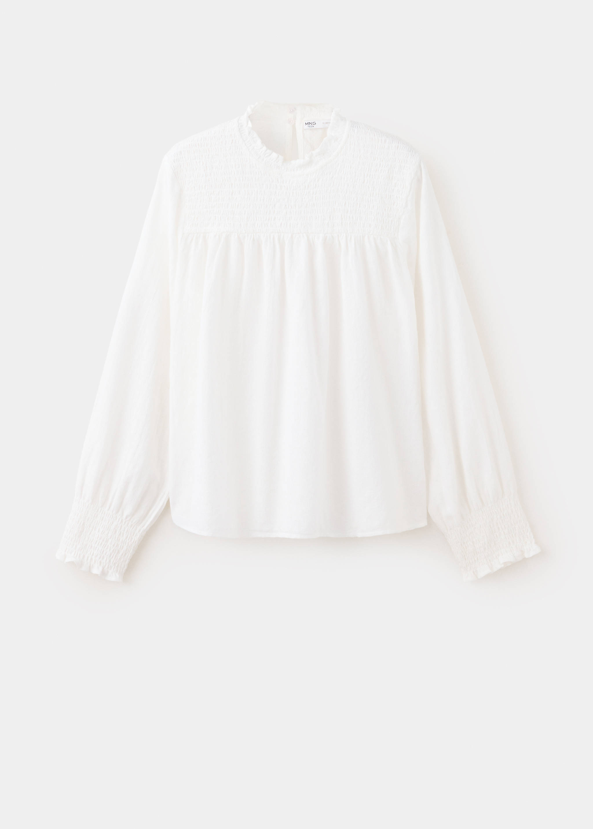 Cotton honeycomb blouse - Article without model