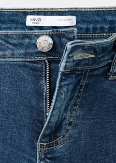 Wide leg jeans with decorative stitching — Dark Blue 6