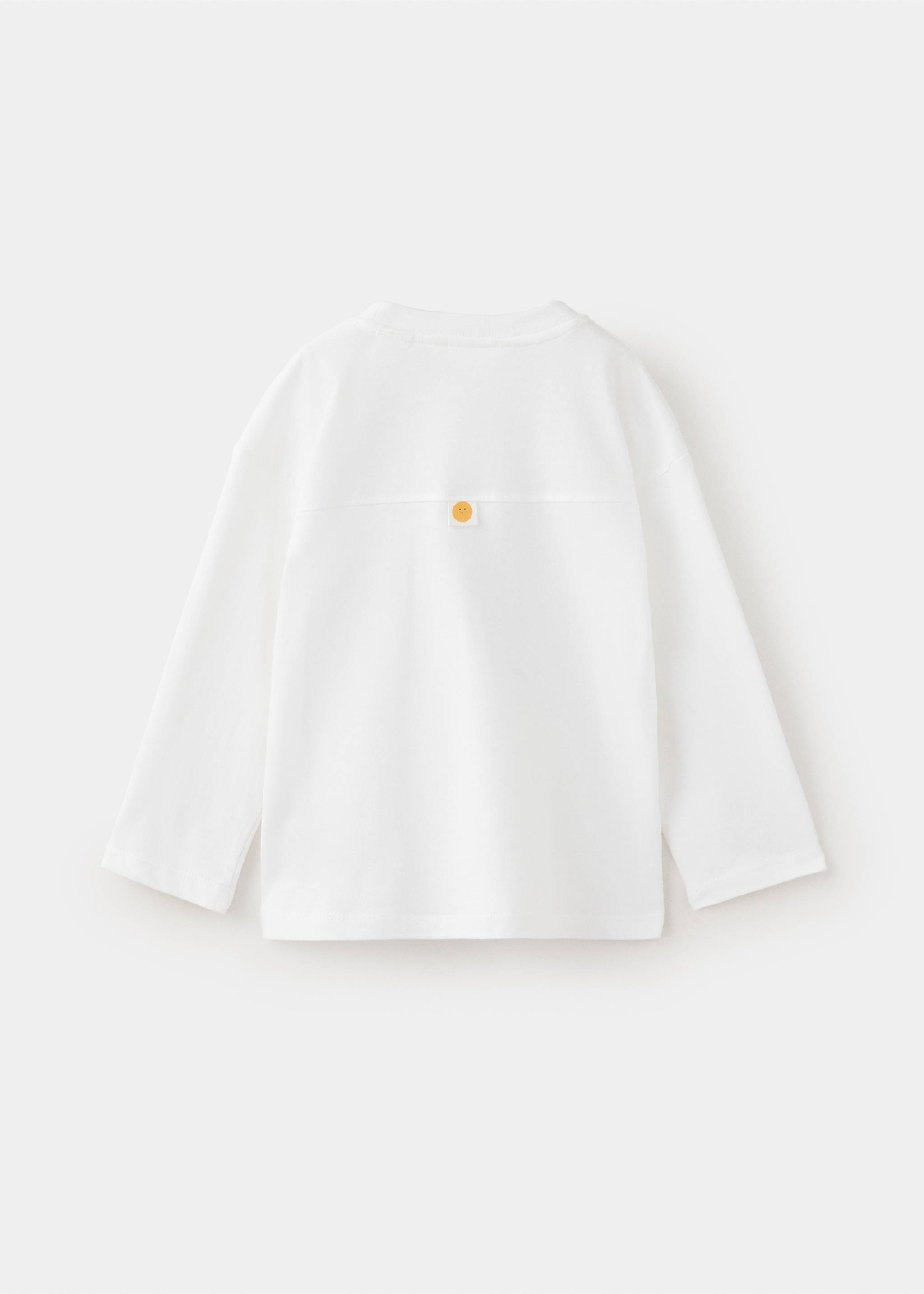 Printed T-shirt with interactive detail - Reverse of the article, Off White. Ref: 37037133-00.