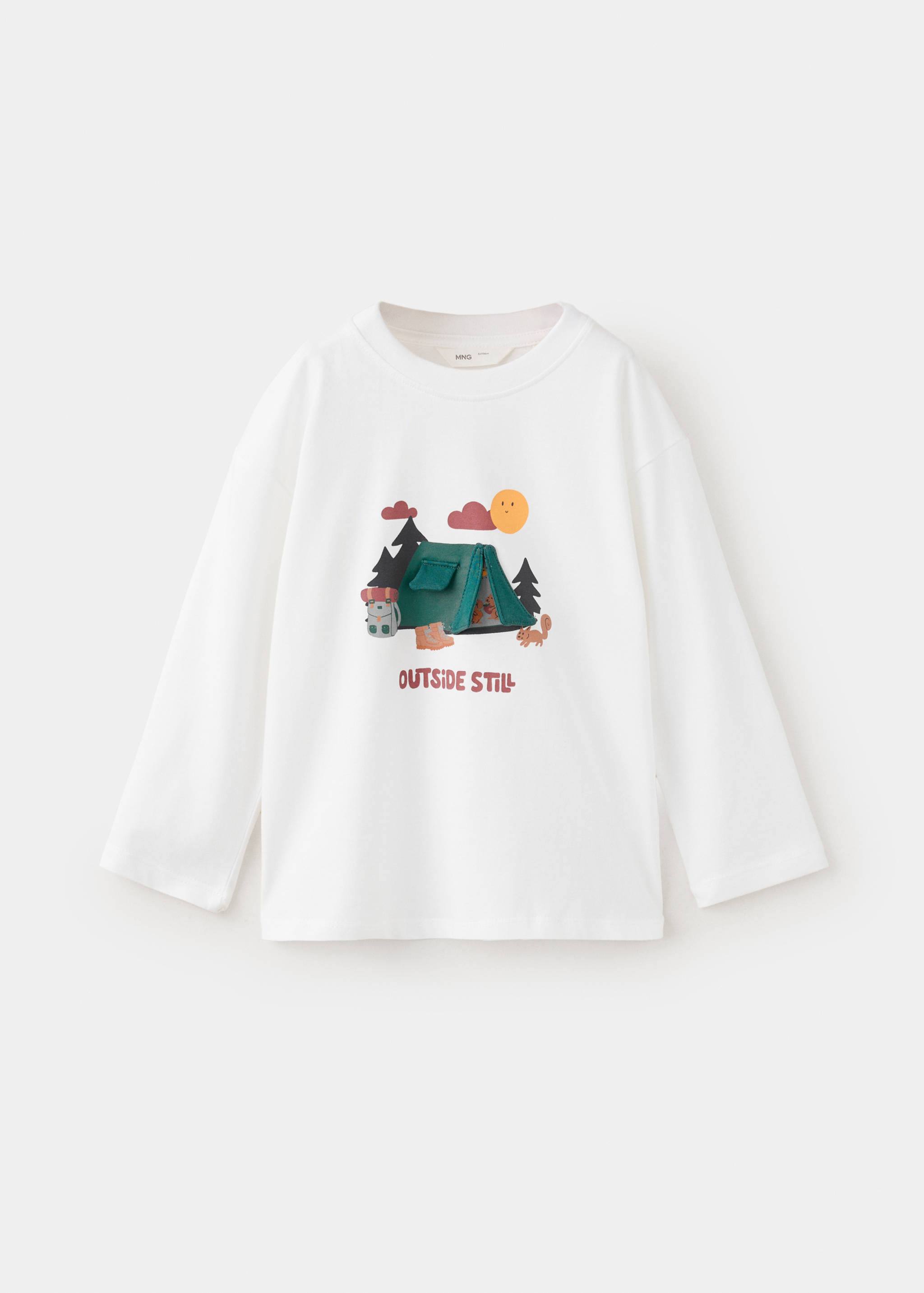 Printed T-shirt with interactive detail - Article without model