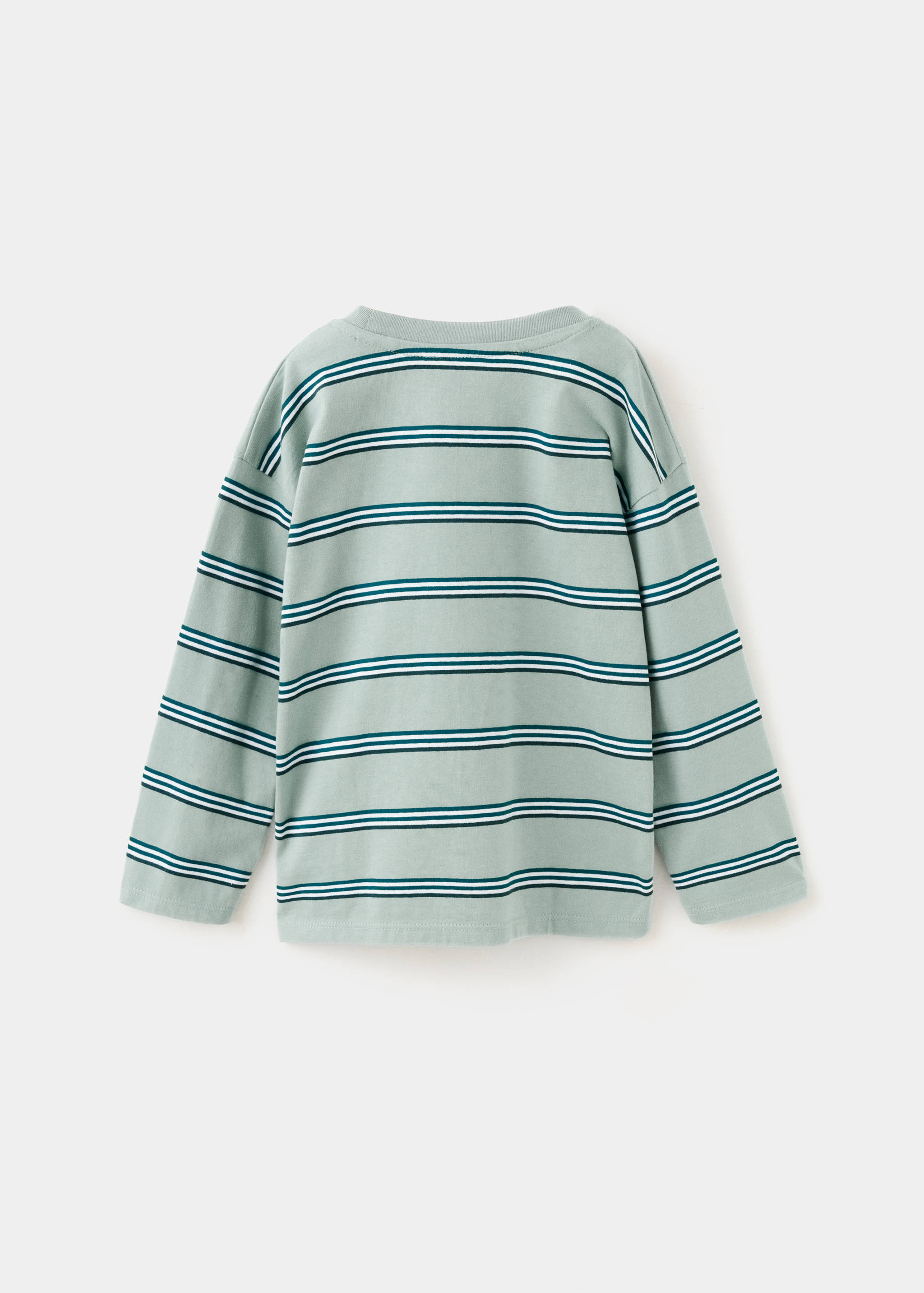 Camiseta 100% algodón rayas - Reverso del artículo
