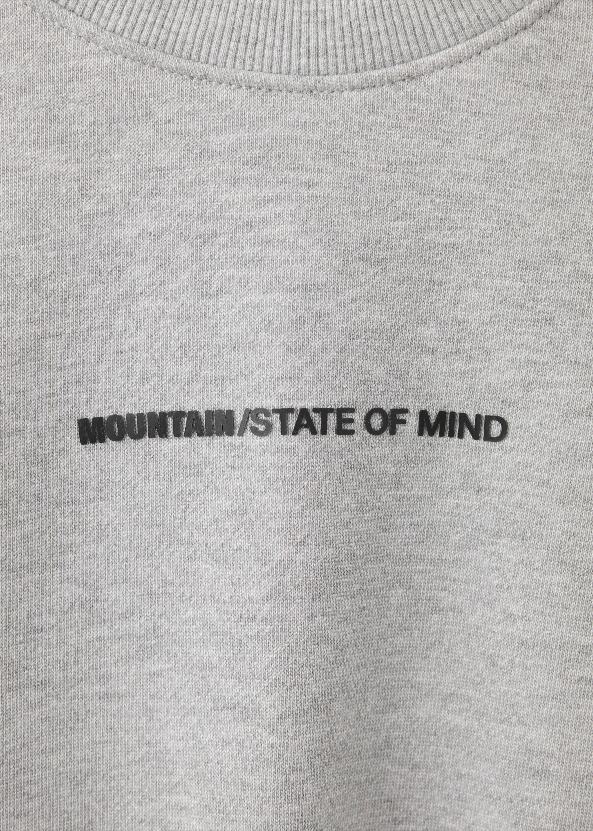 Sweat mountain - Détail de l'article 8, Gris chiné moyen. Ref: 37037135-00.