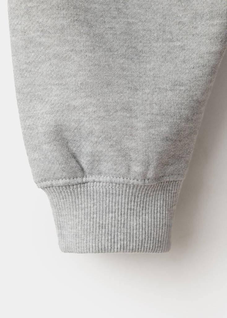 Printed boxy-fit sweatshirt — Medium Heather Grey