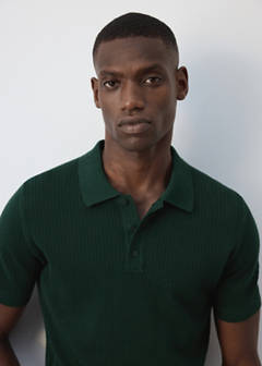 100% cotton knitted polo structure — Dark Green 4