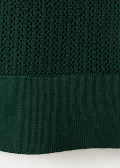 100% cotton knitted polo structure — Dark Green 8