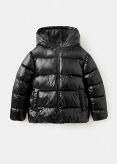 Shiny quilted anorak — Black 2